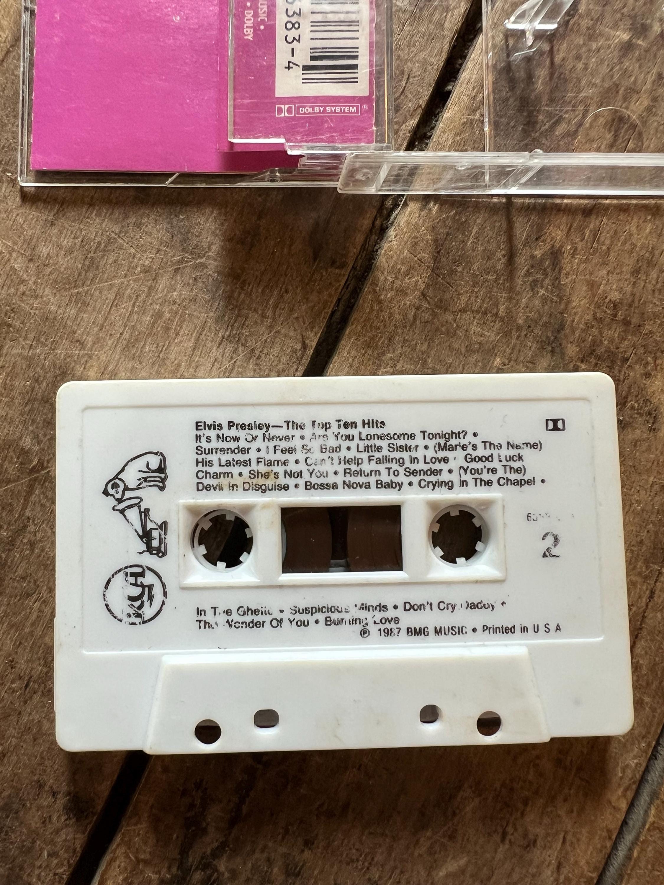 Vintage 1987 Elvis Presley Cassette Tape: Top Ten Hits, RCA Victor