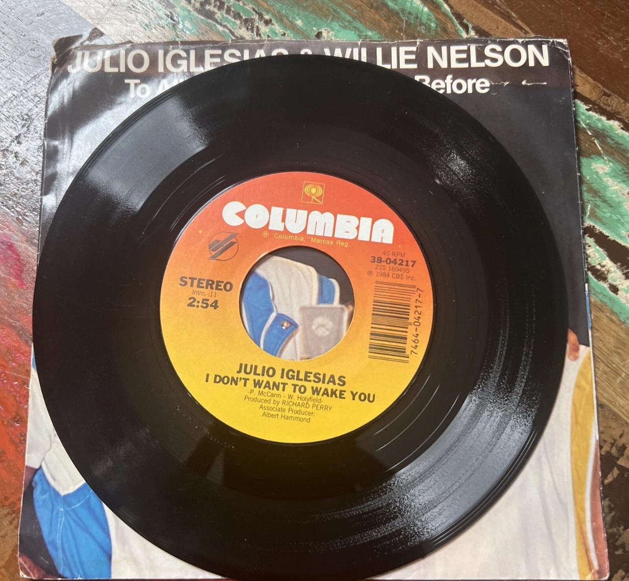 Julio Iglesias & Willie Nelson Vinyl Record: 1984 “To All The Girls”