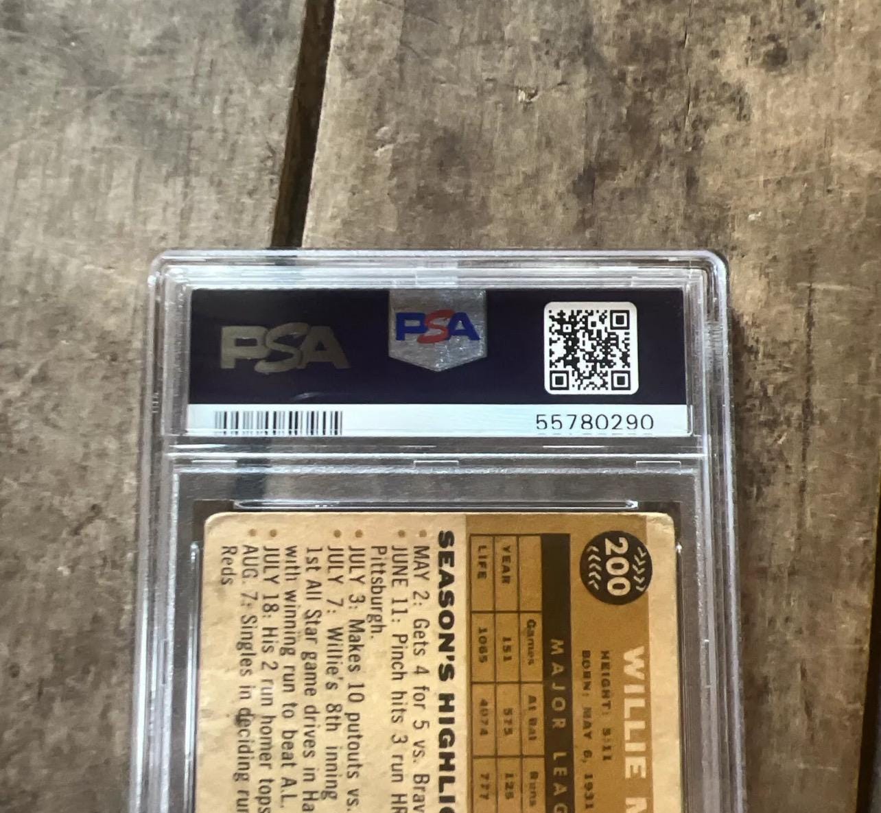 1960 Topps Willie Mays Baseball Card - PSA 1 - San Francisco Giants