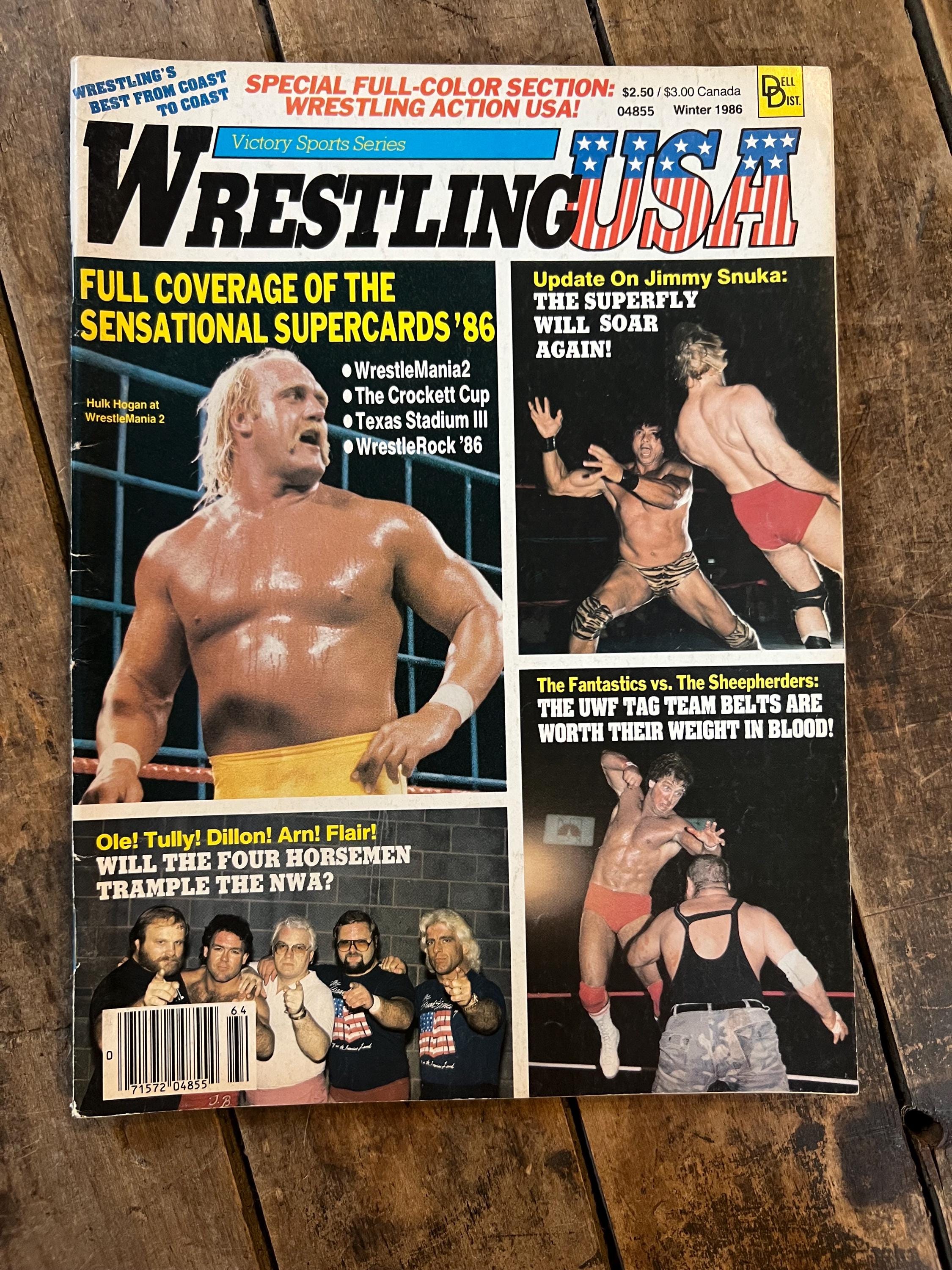 Wrestling USA Magazine - 1986 Winter Issue - Hulk Hogan & Jimmy Superfly Snuka Cover