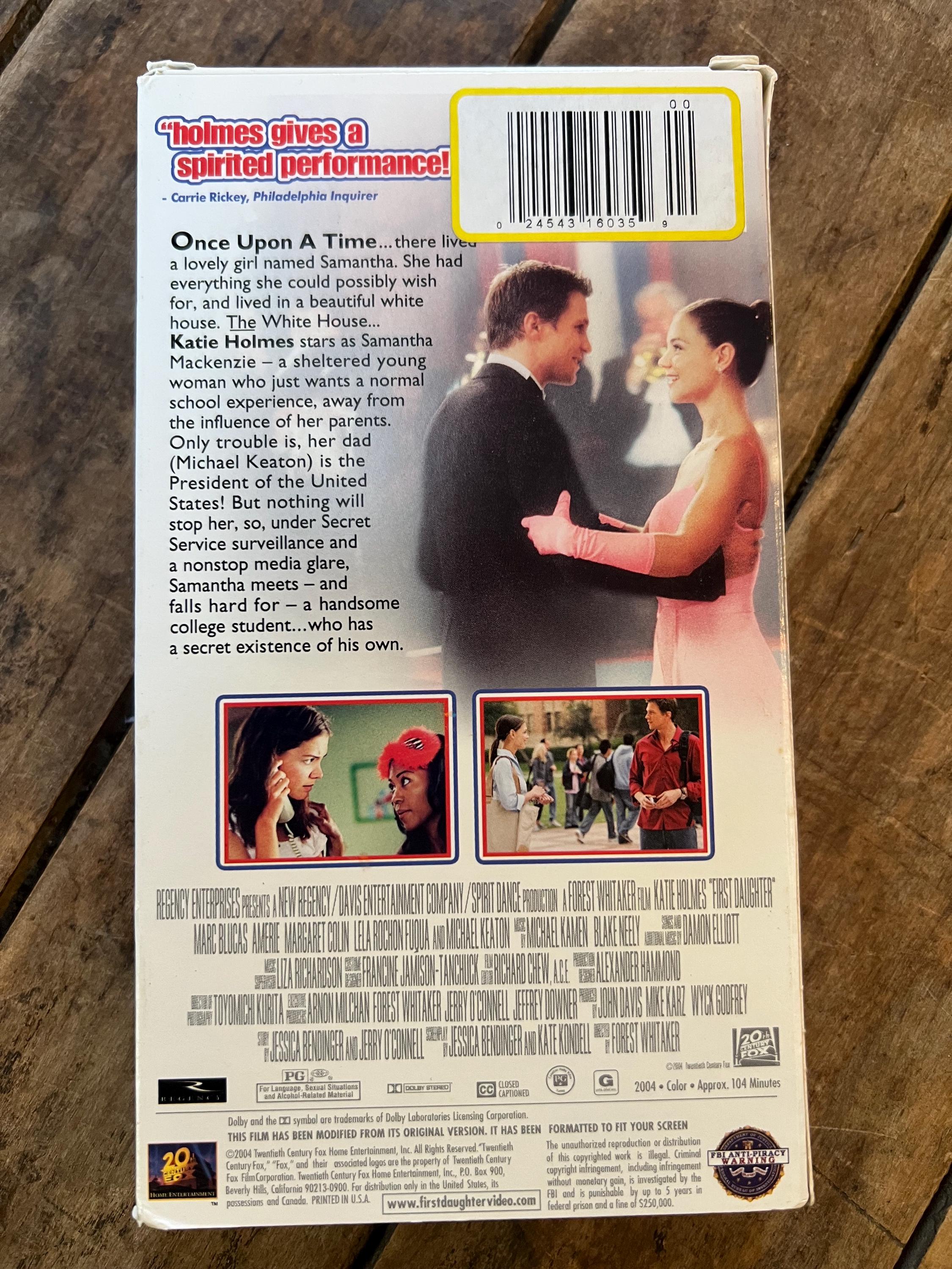 First Daughter ( VHS 2004) Starring - Katie Holmes & Michael Keaton