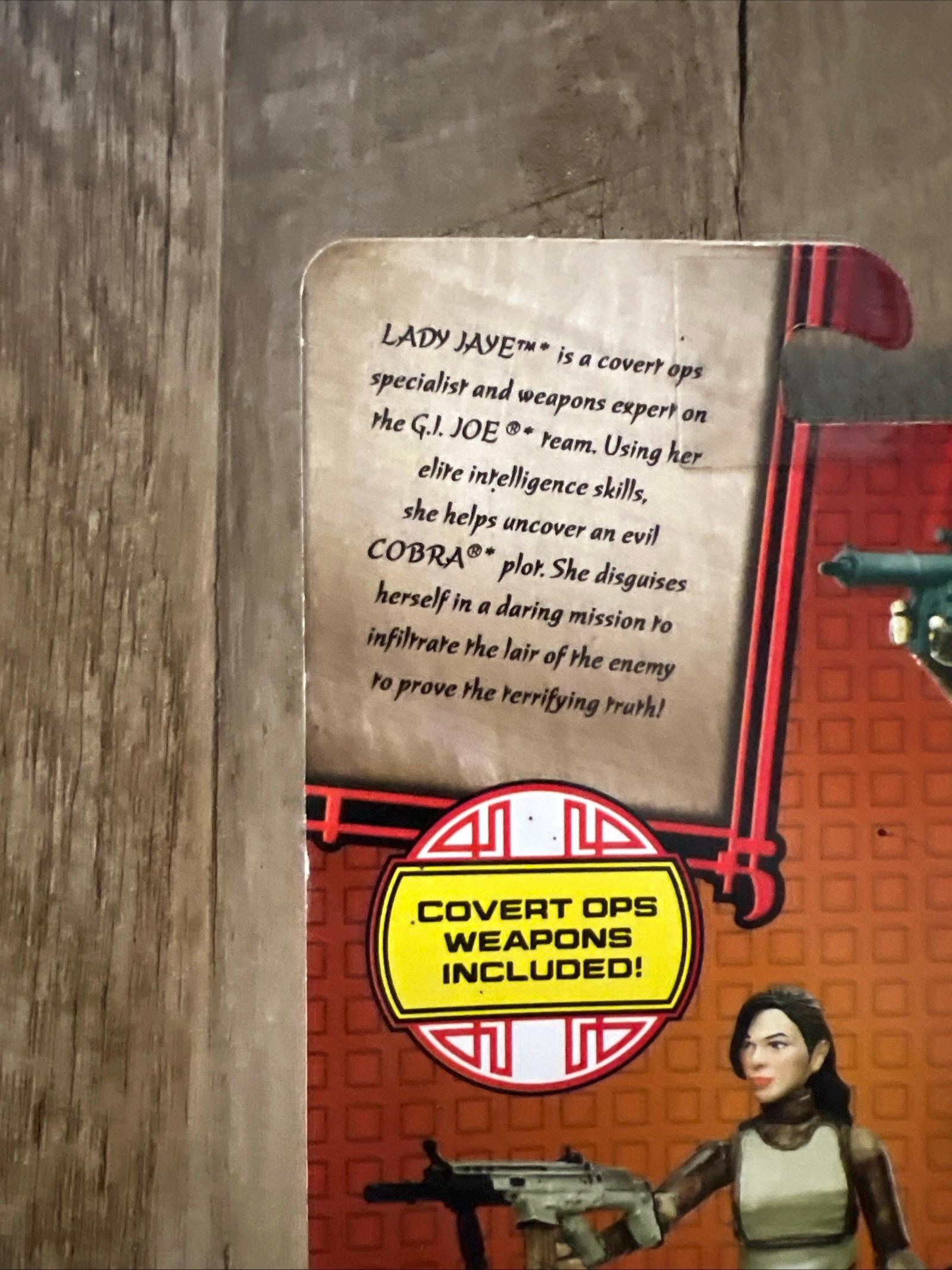 GI JOE Retaliation Lady Jaye Action Figure - MOC - Hasbro