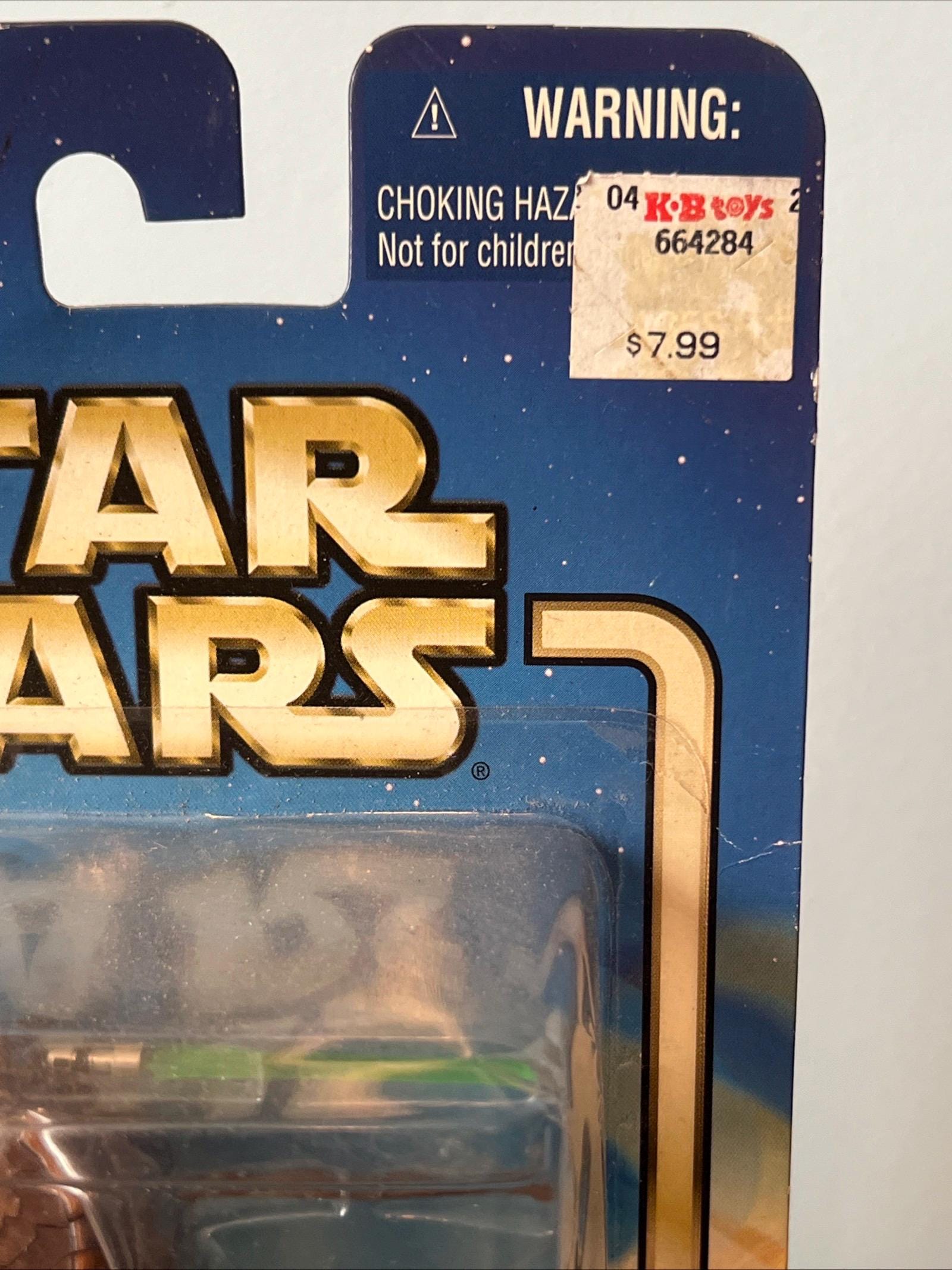2002 Hasbro Star Wars - YODA Jedi Master Action Figure Attack Of The Clones MOC Hasbro