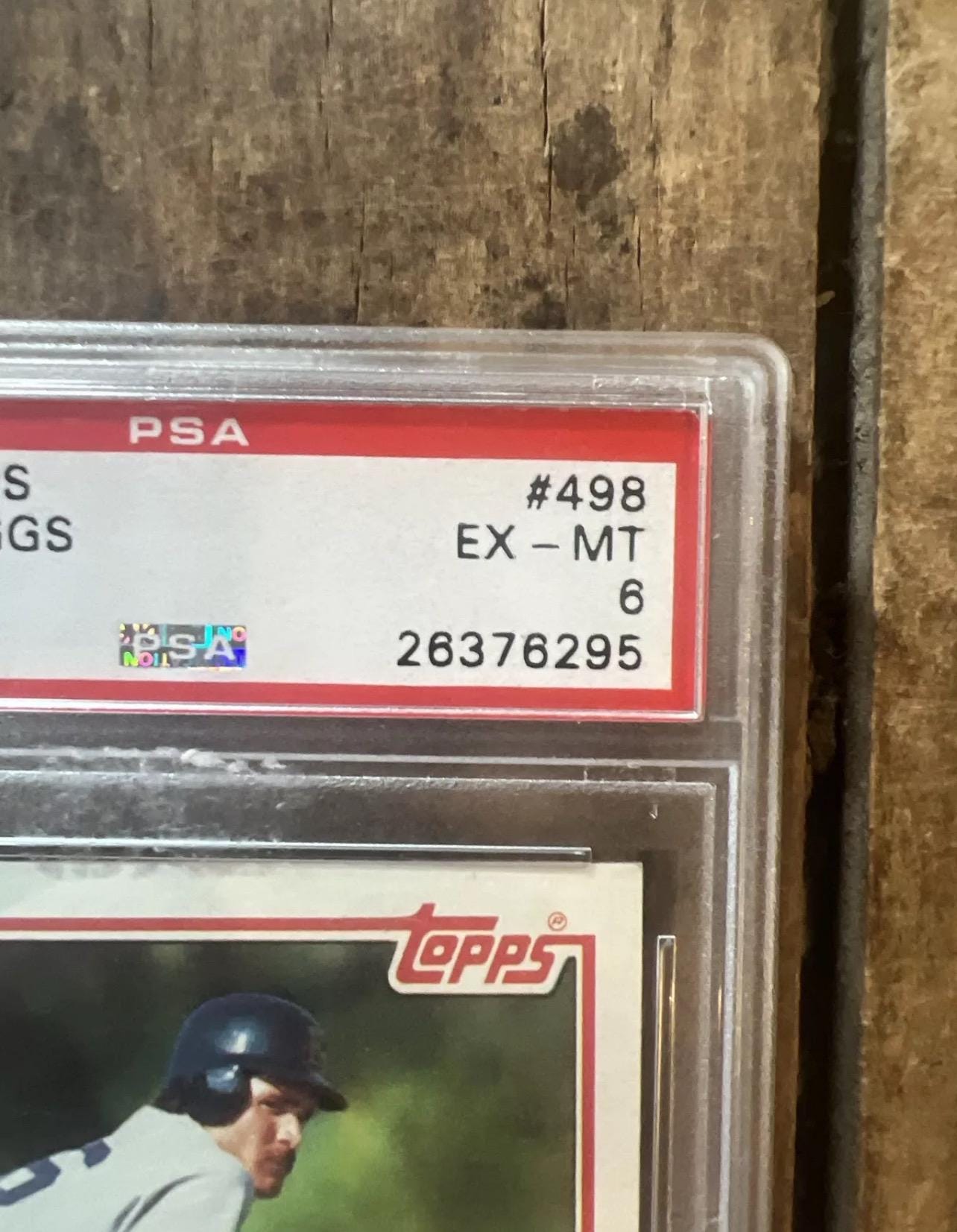 1983 Topps Wade Boggs Rookie Card - PSA 6 - Boston Red Sox