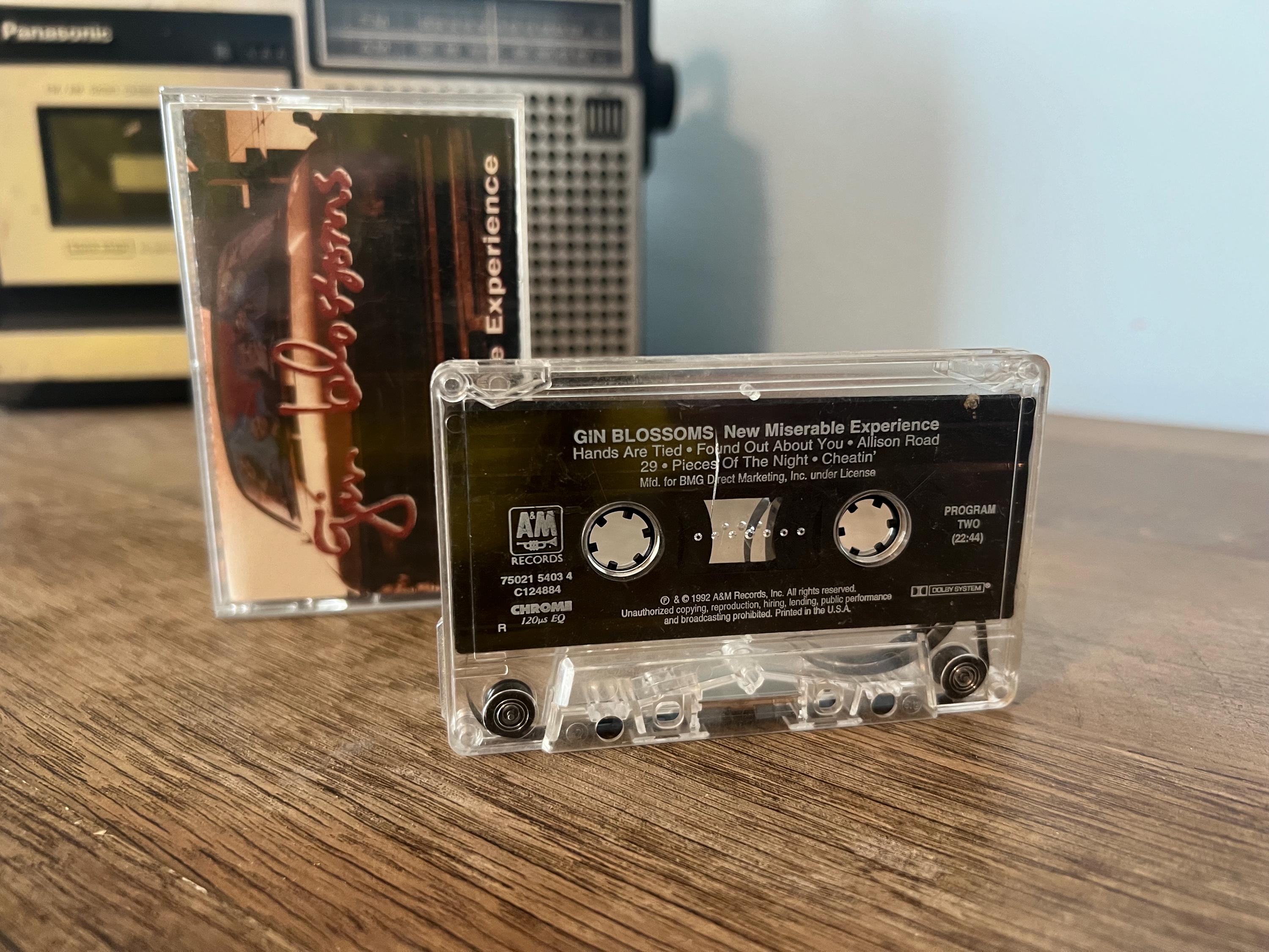 Vintage 1992 Gin Blossoms "New Miserable Experience" Cassette Tape