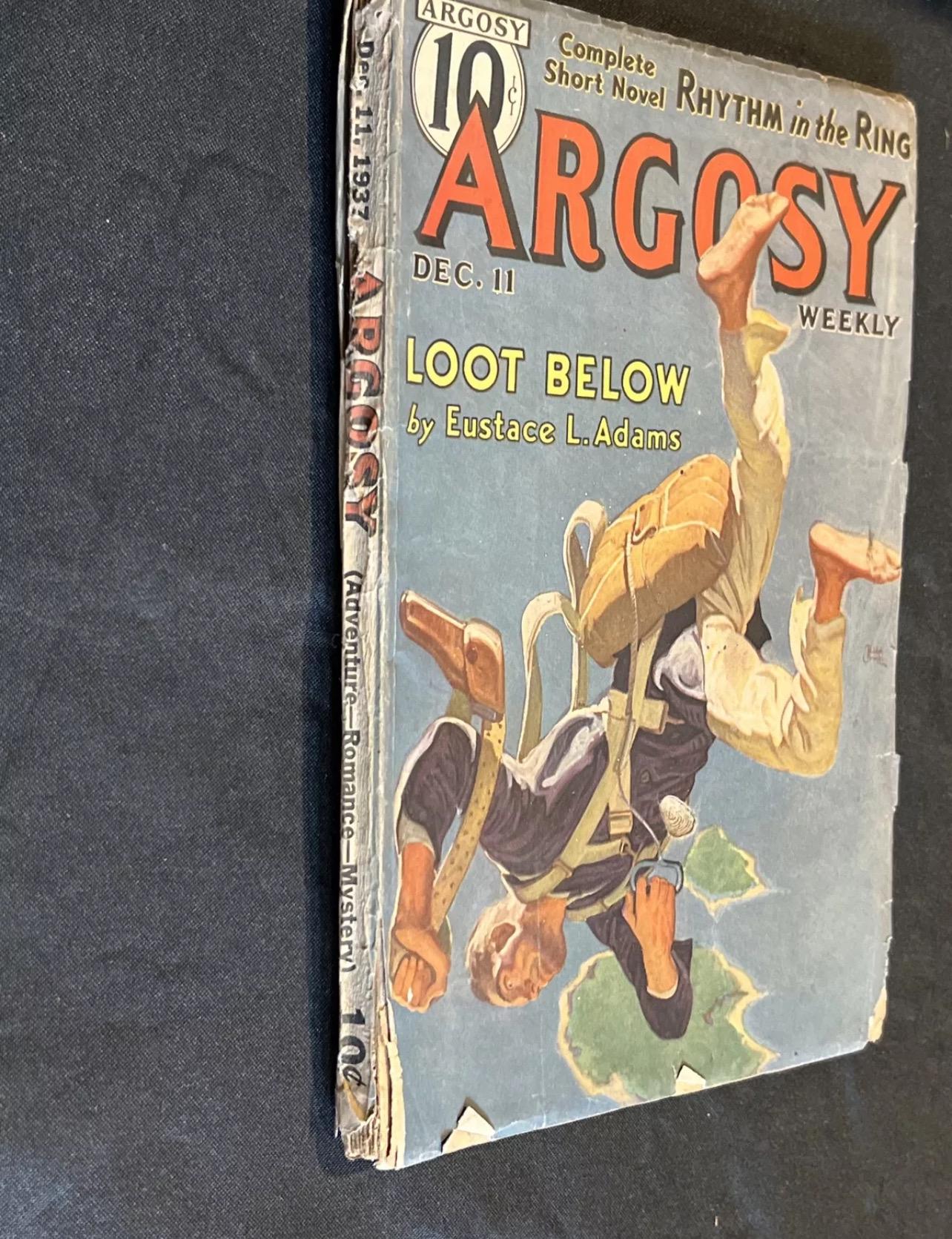 Vintage Argosy Weekly Pulp Magazine - December 11, 1937