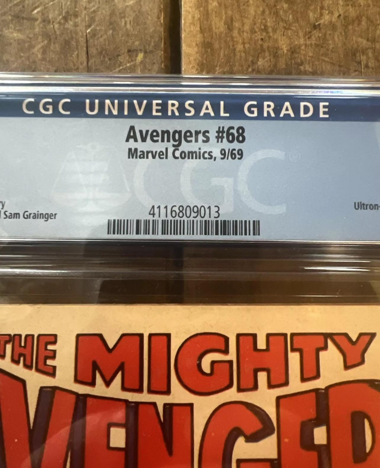 1969 The Mighty AVENGERS #68 - Marvel Comics - 15 Cent Comic - CGC Graded 6.0 - Ultron-6 Appearance