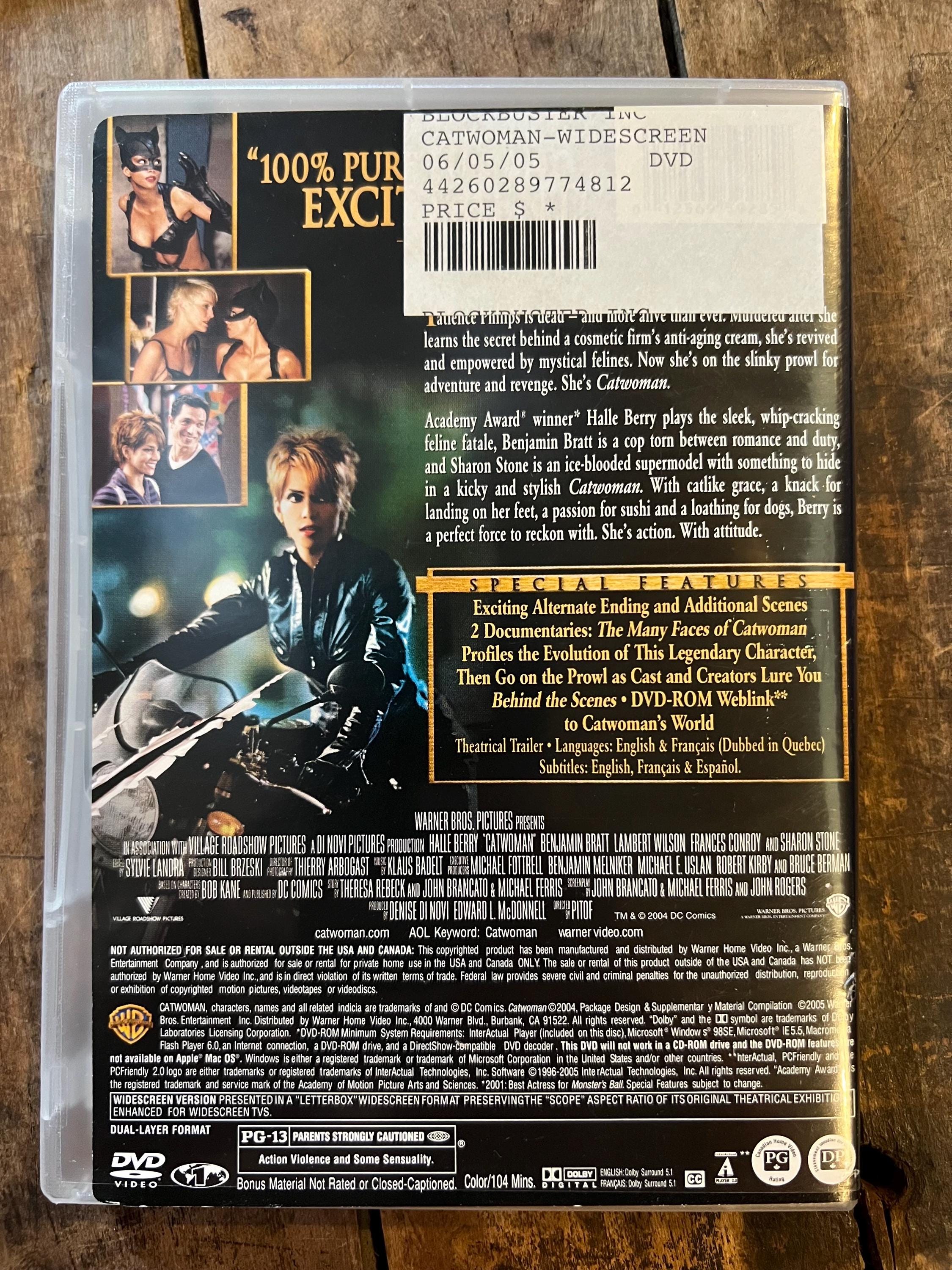Catwoman ( DVD 2004 ) Starring - Halle Berry, Sharon Stone & Benjamin Bratt