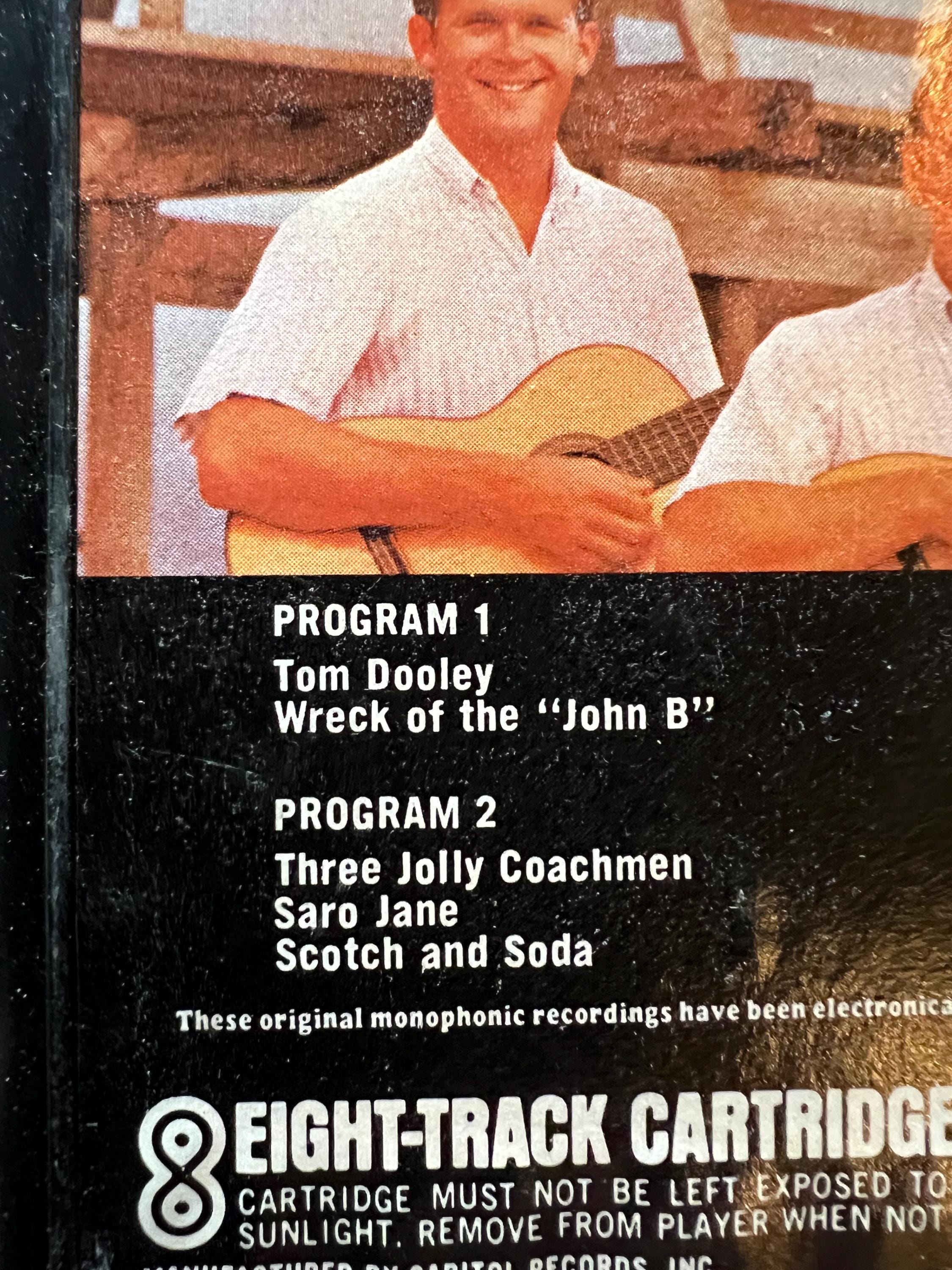The Kingston Trio “Tom Dooley” - Capitol Records 8-Track Tape