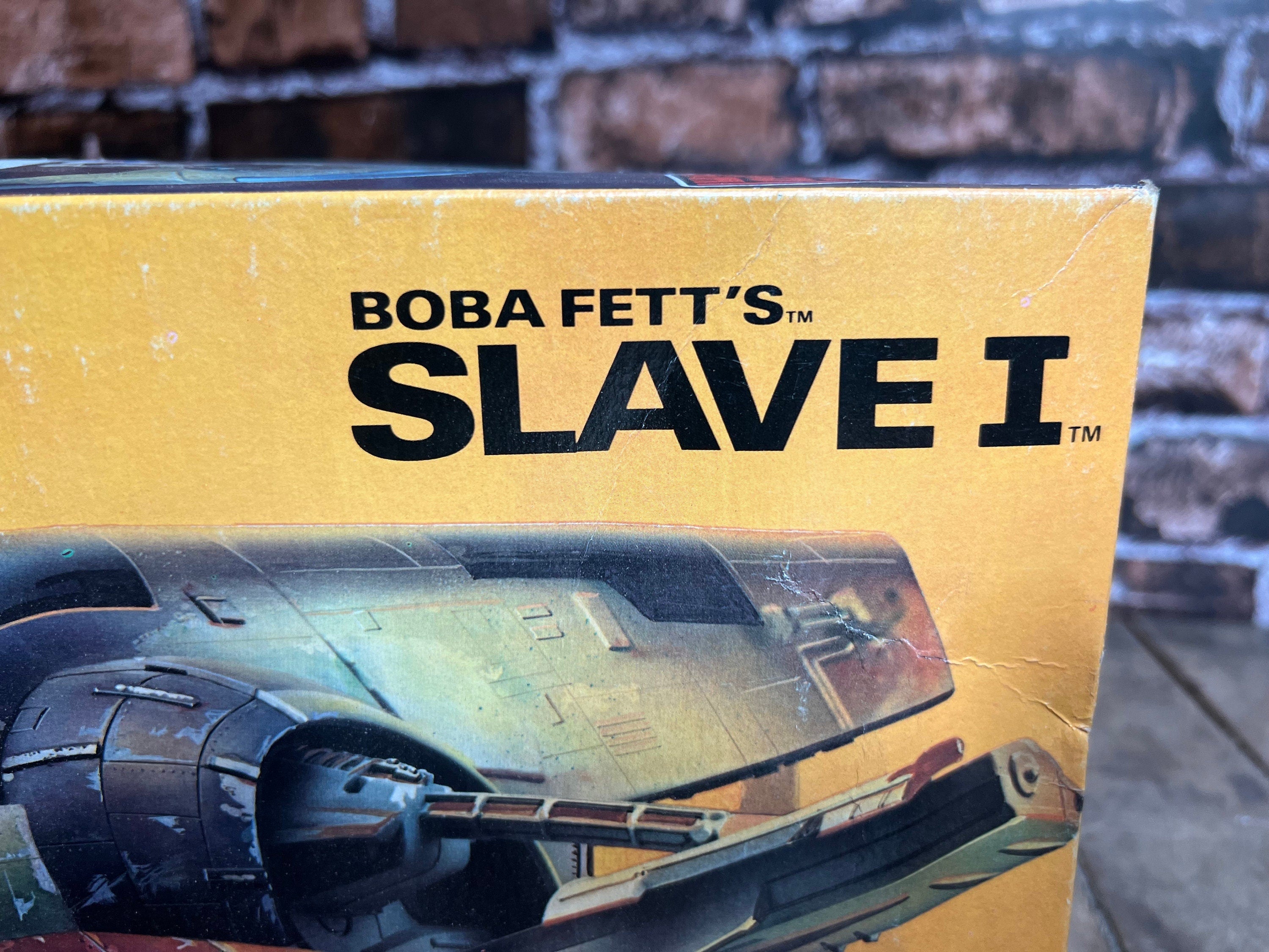 Vintage 1982  Star Wars The Empire Strikes Back - Boba Fett’s Slave 1  - MPC Model Kit   Empty Box - Star Wars Cover Art - Mandalorian