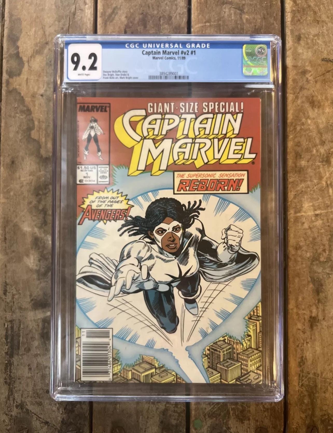 1989 CAPTAIN MARVEL v2 #1 ( Monica Rambeau ) - Marvel Comics - CGC Graded 9.2 - key issue