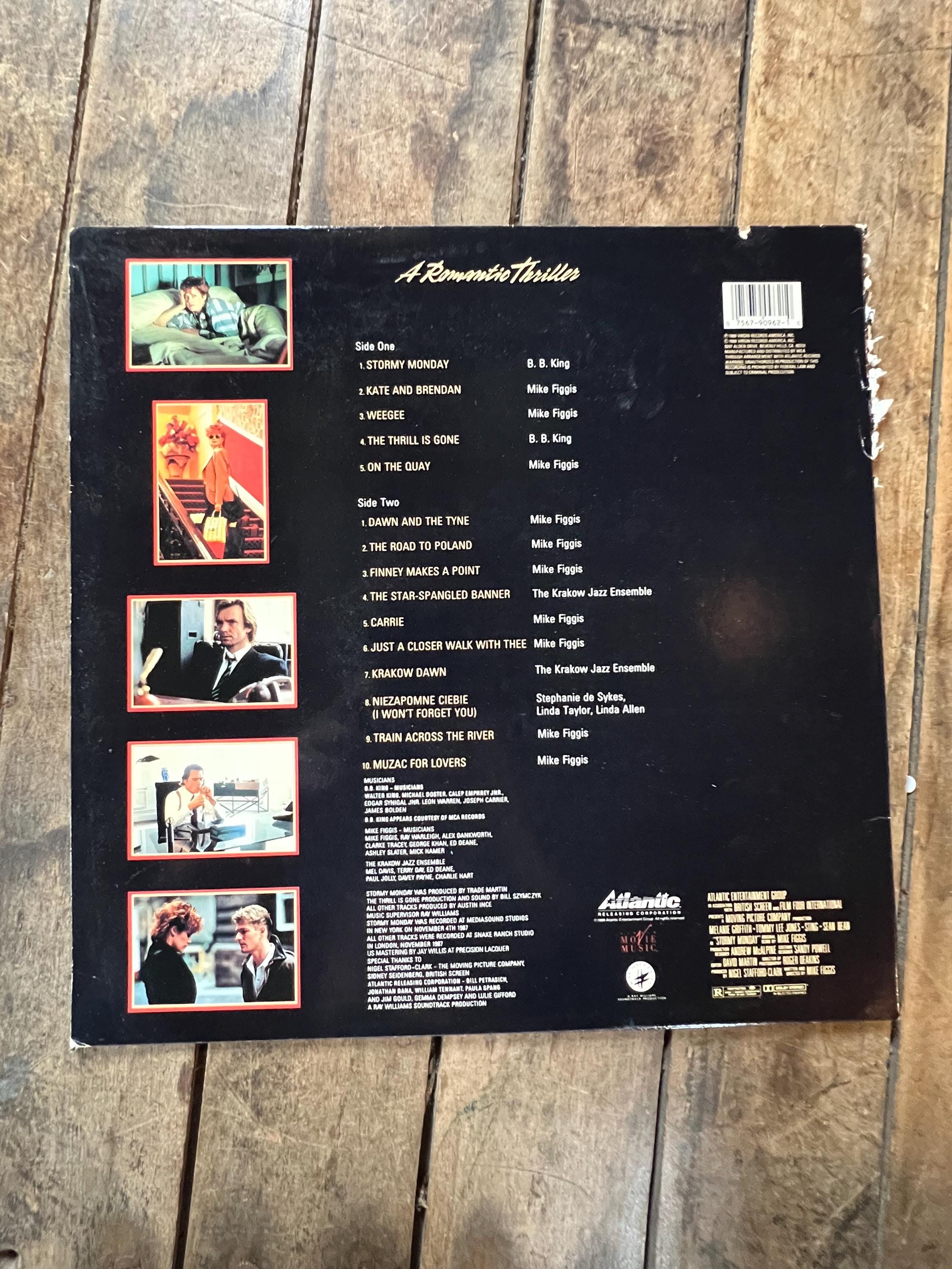 Stormy Monday Soundtrack LP - 1988 Atlantic Records - Jazz Blues Vinyl