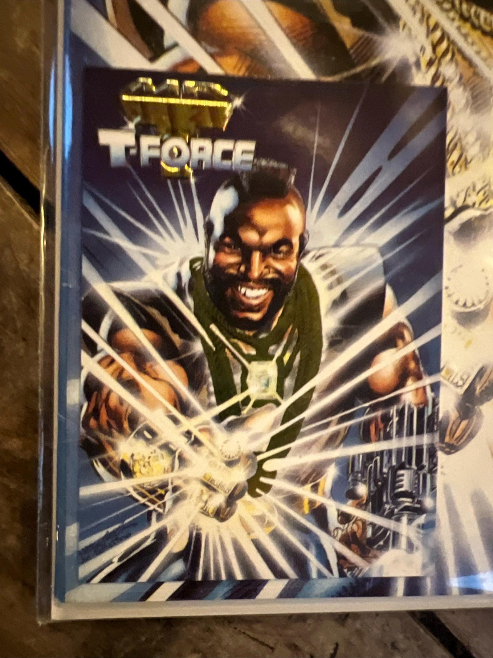 Mr. T and the T-Force #1 (1993 Now Comics ) First Issue & Gold Foil Trading Card