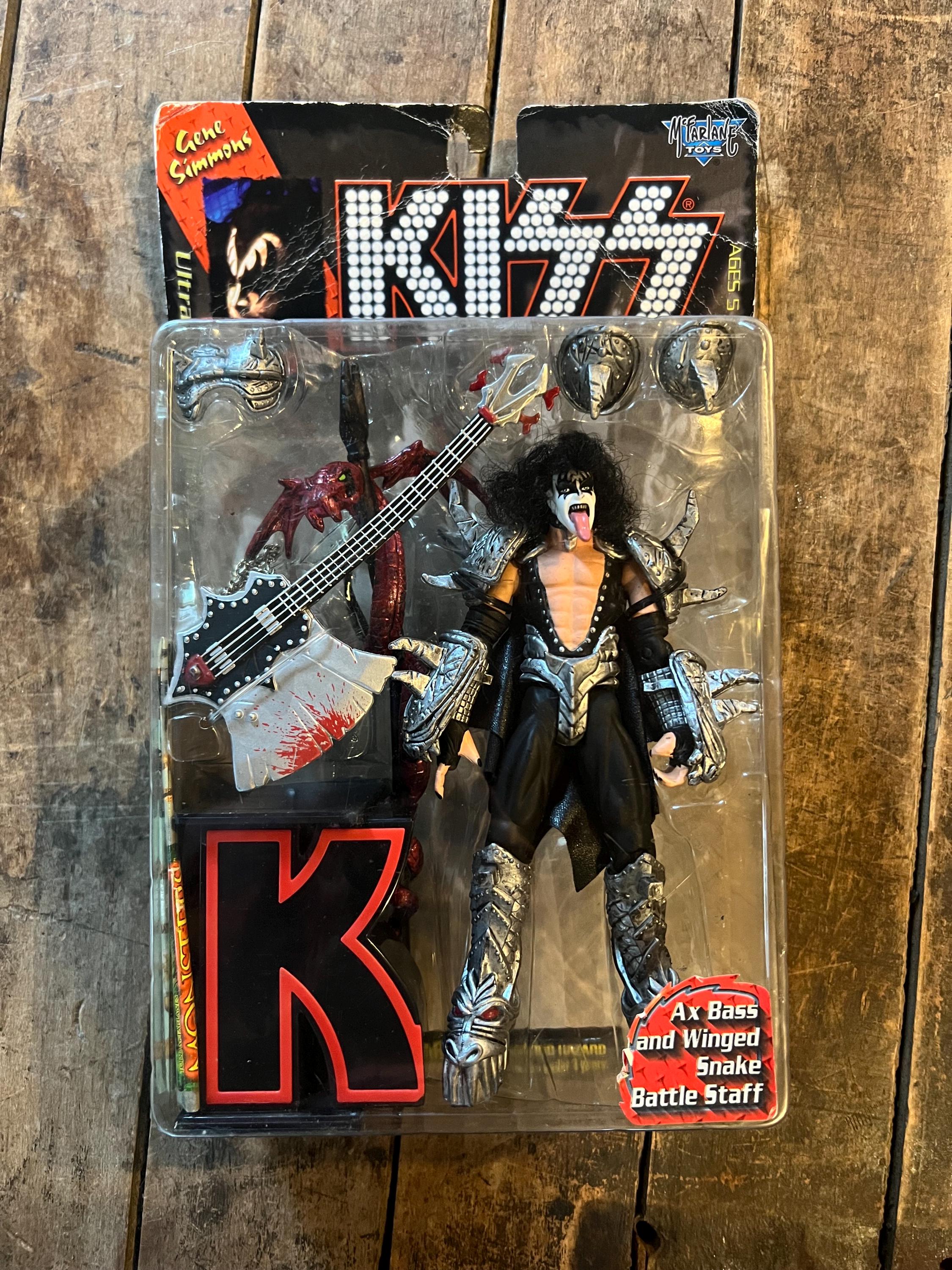 Vintage 1997 KISS Gene Simmons Ultra Action Figure - McFarlane Toys MOC