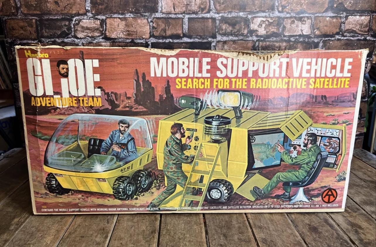 Vintage 1972 GI JOE Mobile Support Vehicle – Hasbro Adventure Team Set