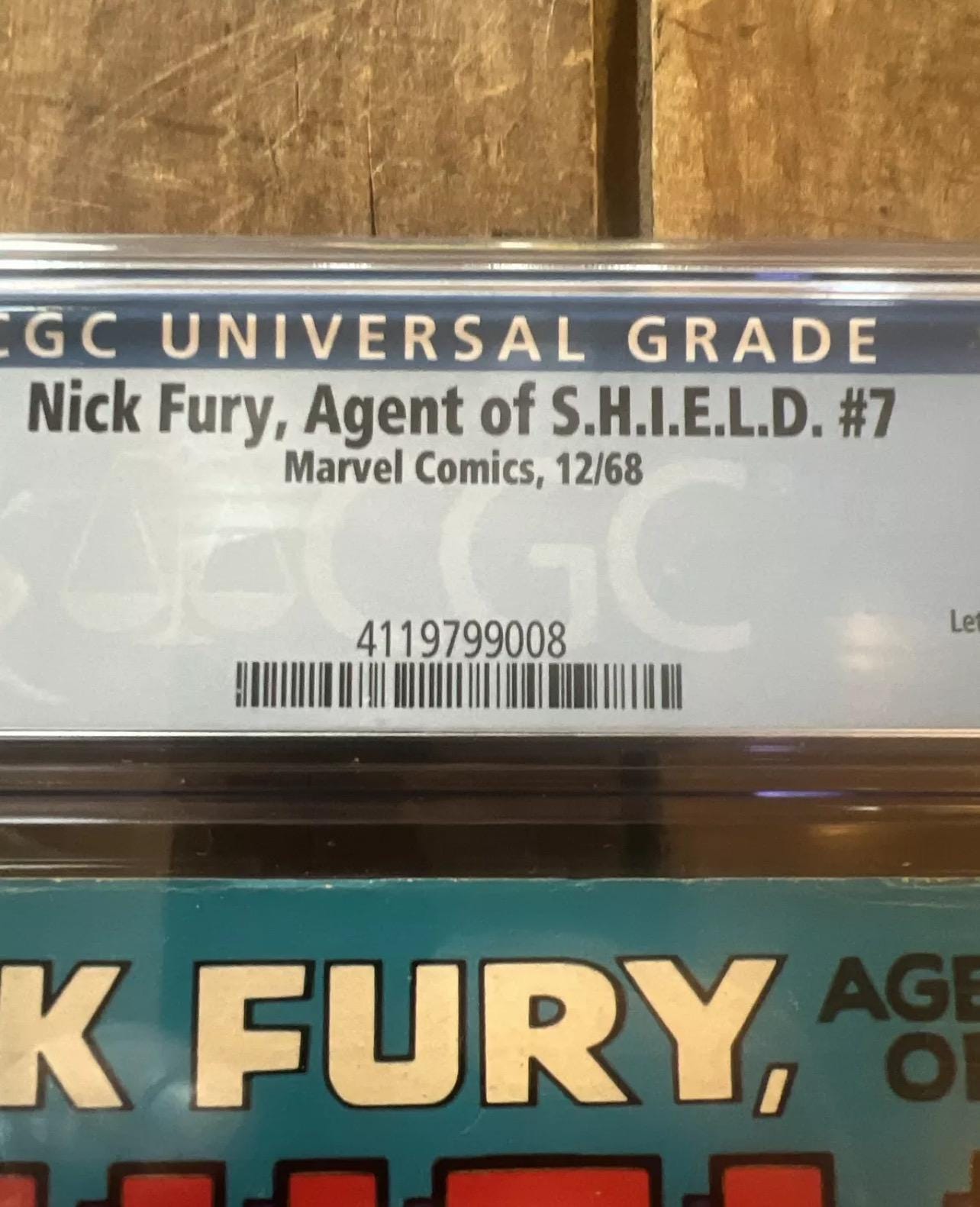 1968 Nick Fury Agent of Shield #7 - Letter from Bob Gale - Marvel Comics - CGC Graded 6.0
