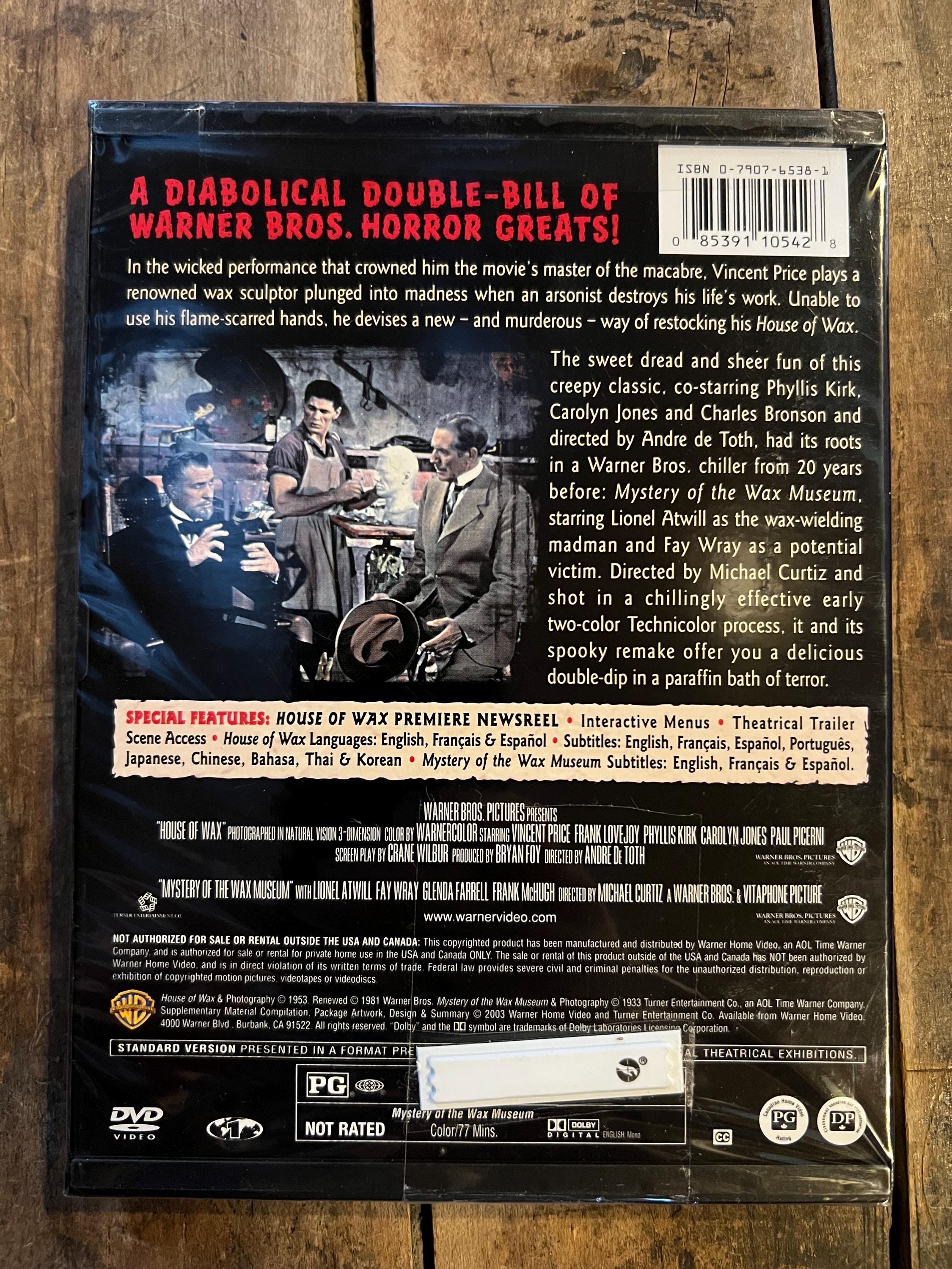 House Of Wax ( DVD 1953 Film ) Vincent Price & Charles Bronson - New Sealed