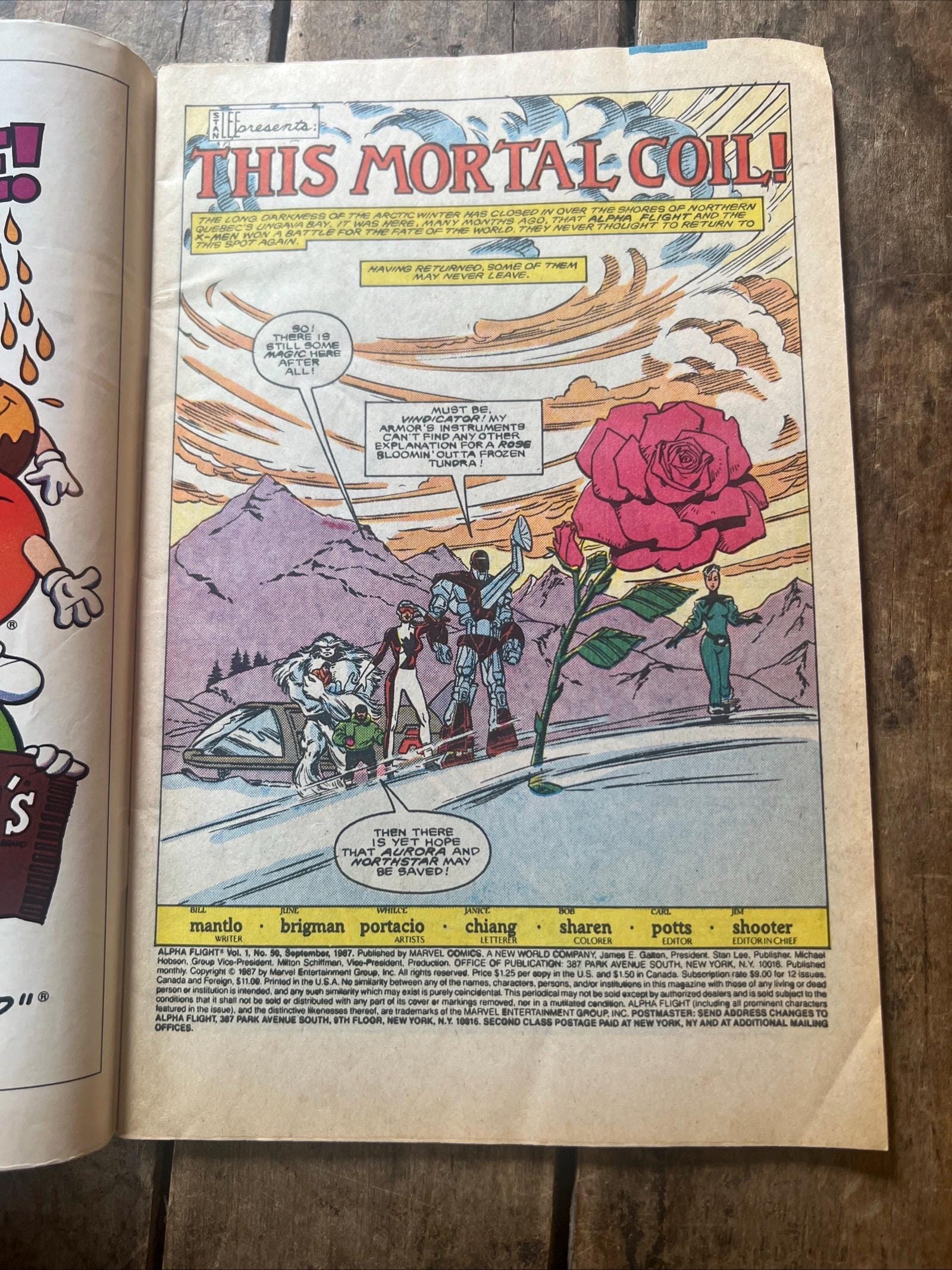 Alpha Flight #50 Newsstand Edition (1987) Marvel Comic Book - Loki Cover Issue