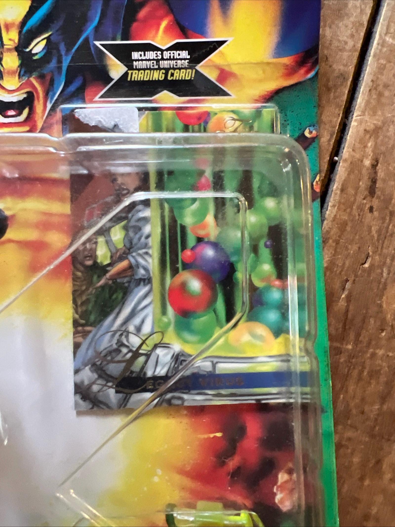 1996 Toy Biz - X-Men - POLARIS Action Figure & Trading Card - Complete Original Card