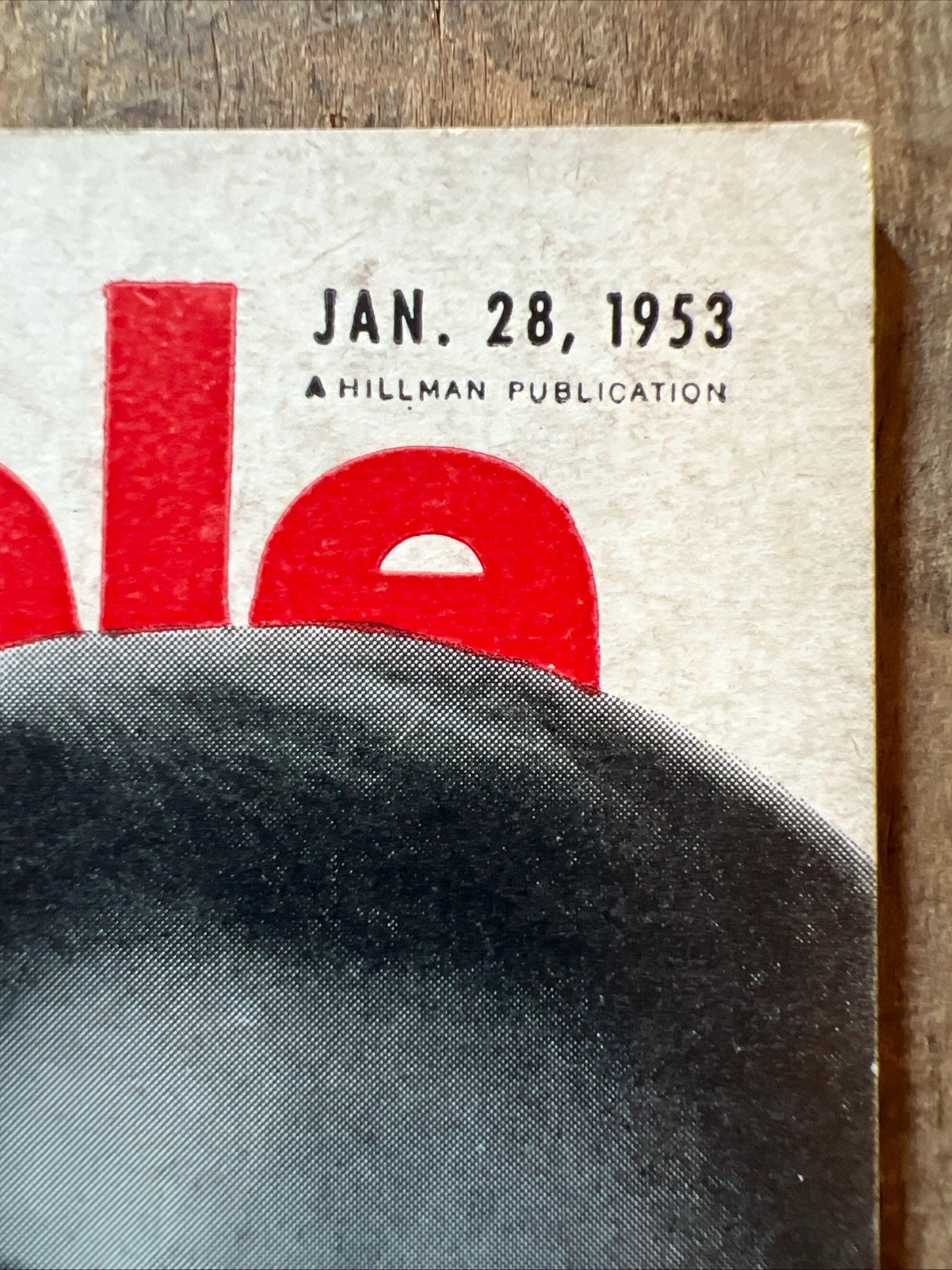 Vintage 1953 People Magazine: Joan Diener "Gasp Girl" Cover, Pocket Size