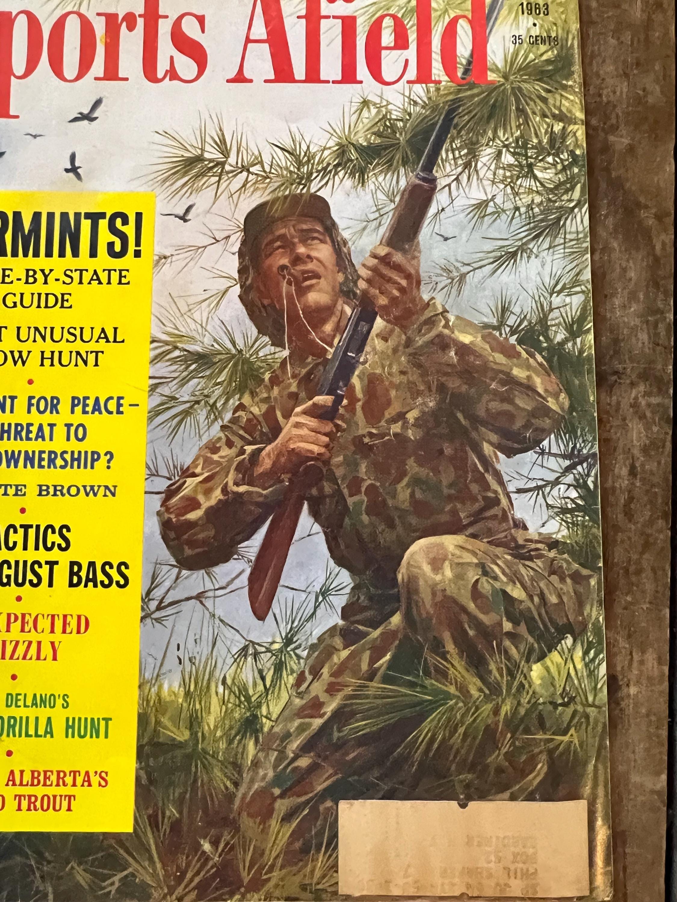Vintage 1963 Sports Afield Magazine: August Edition