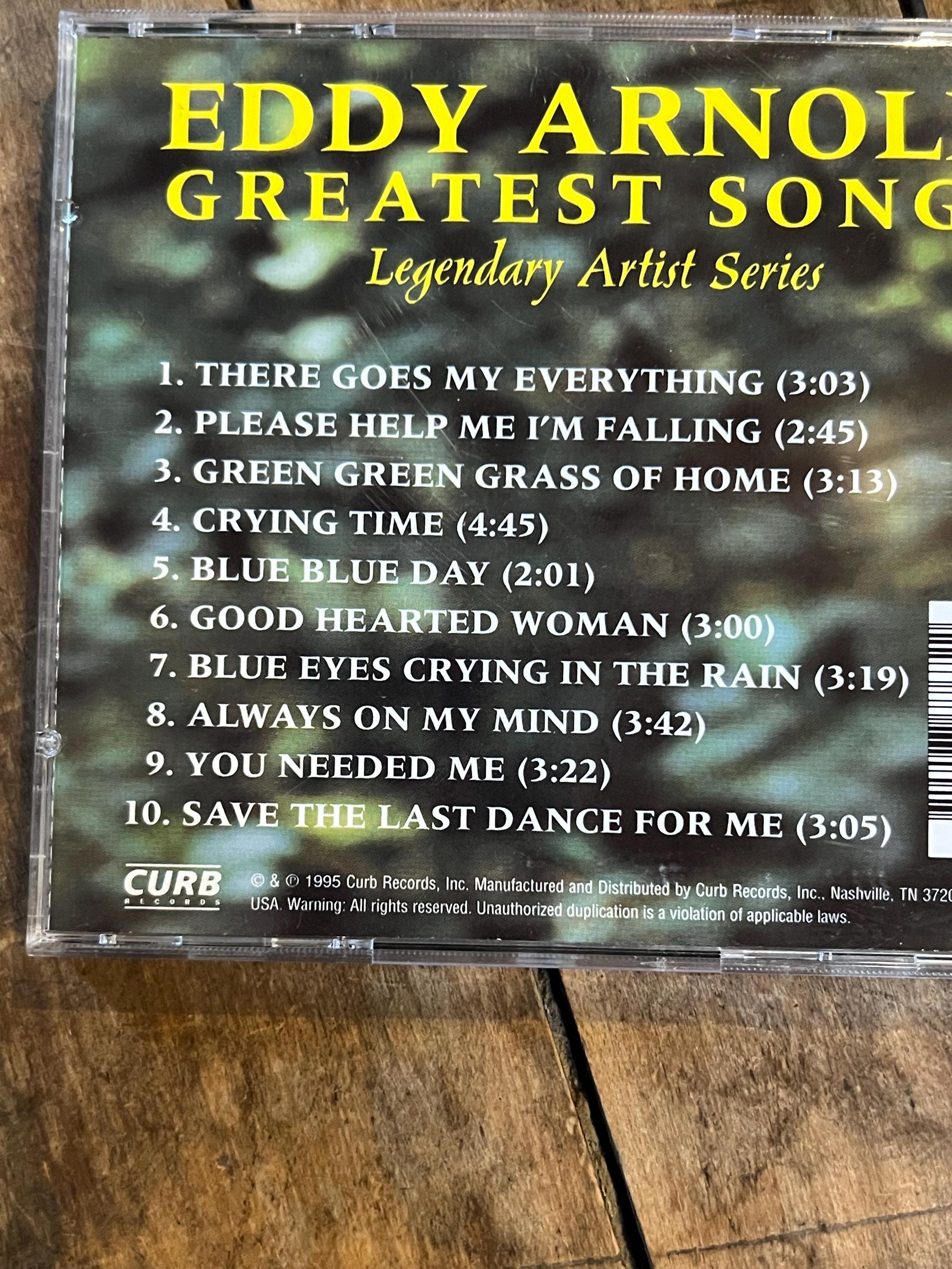 Eddy Arnold Greatest Song CD - 1996 Curb Records
