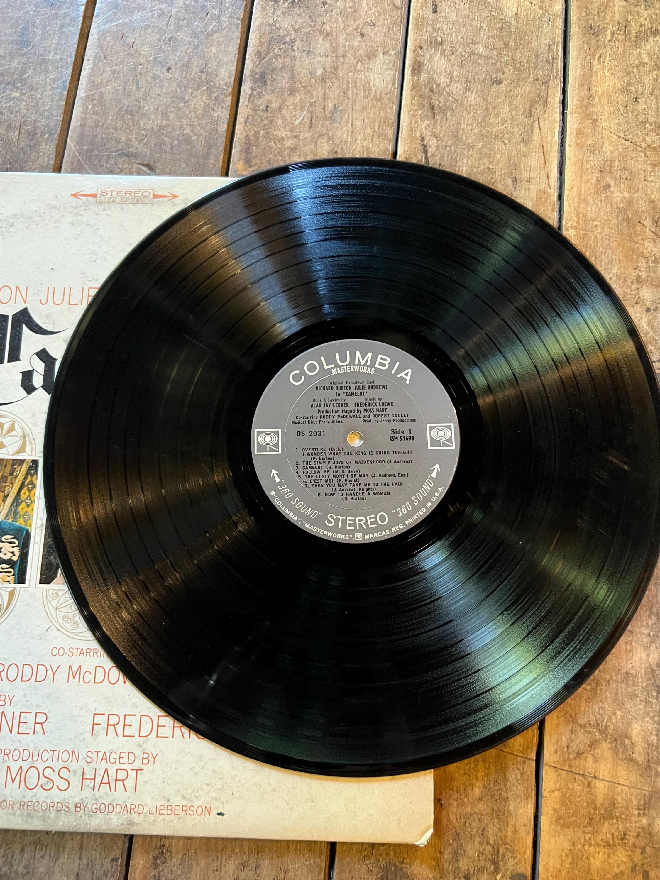 Camelot starring Richard Burton & Julie Andrews LP - 1981 Columbia Retro Vinyl Record