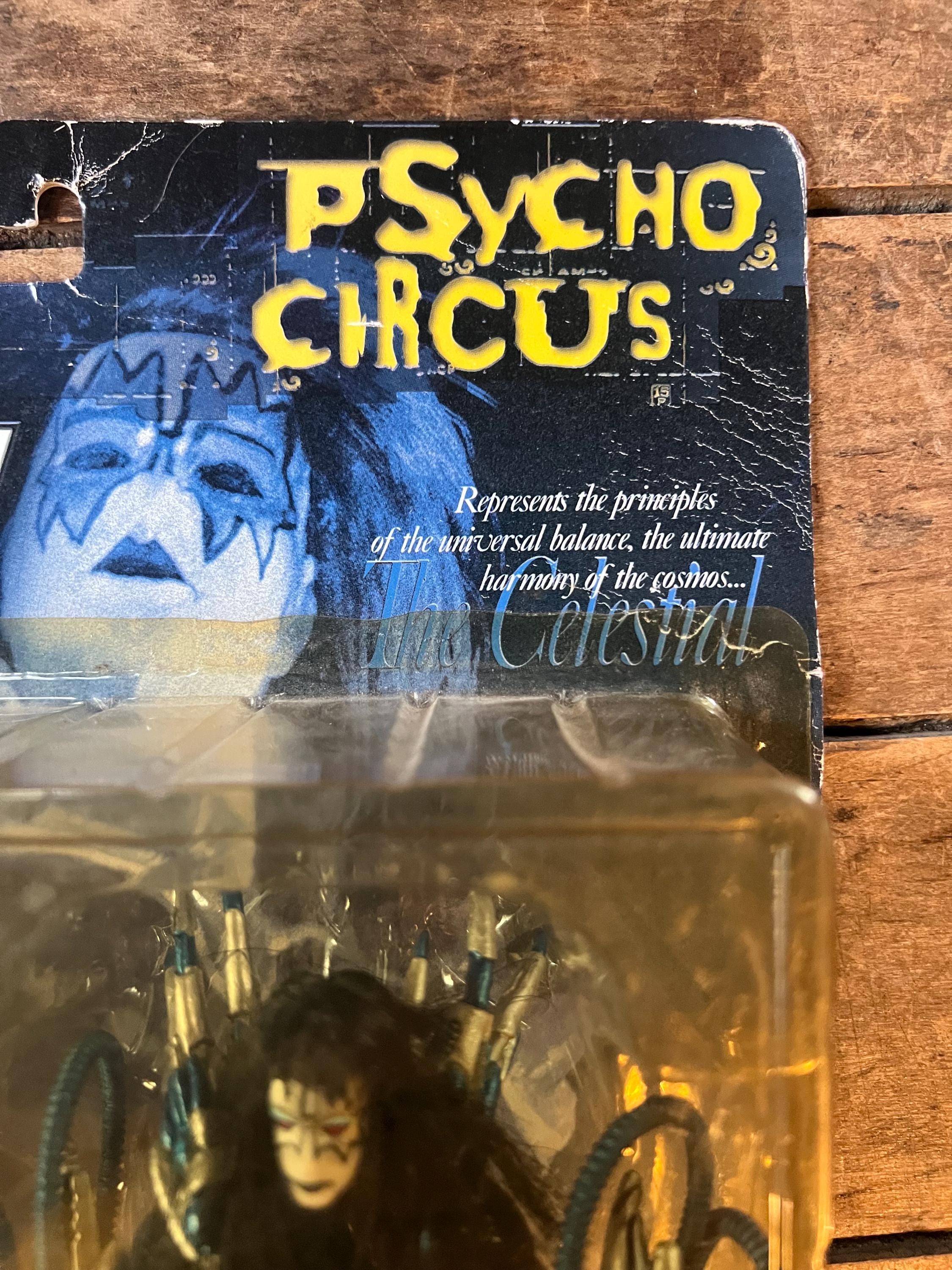 Vintage 1998 KISS Psycho Circus Ace Frehley 'The Stiltman' Action Figure (MOC)