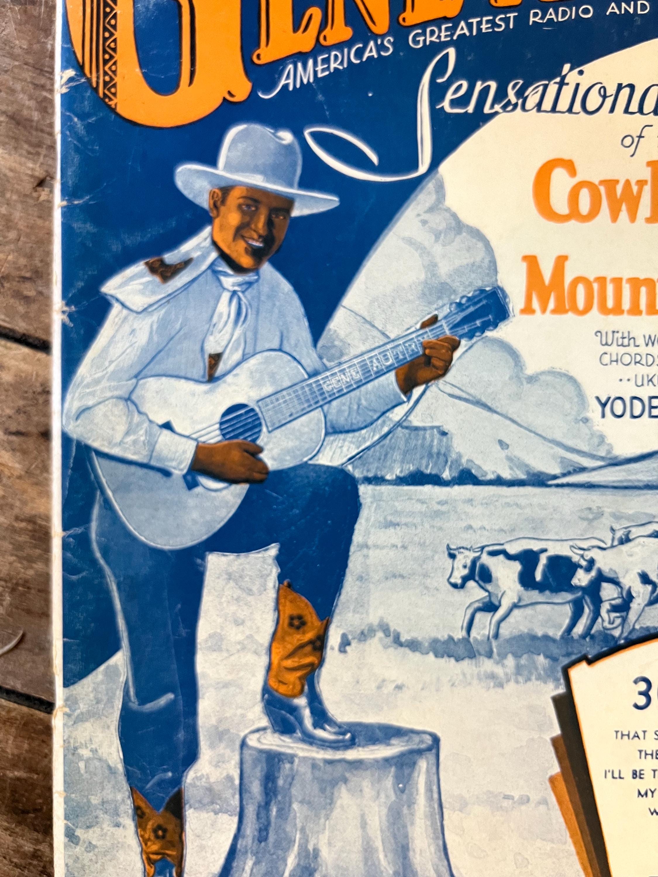 1930s Gene Autry Cowboy Songs: Vintage Sheet Music