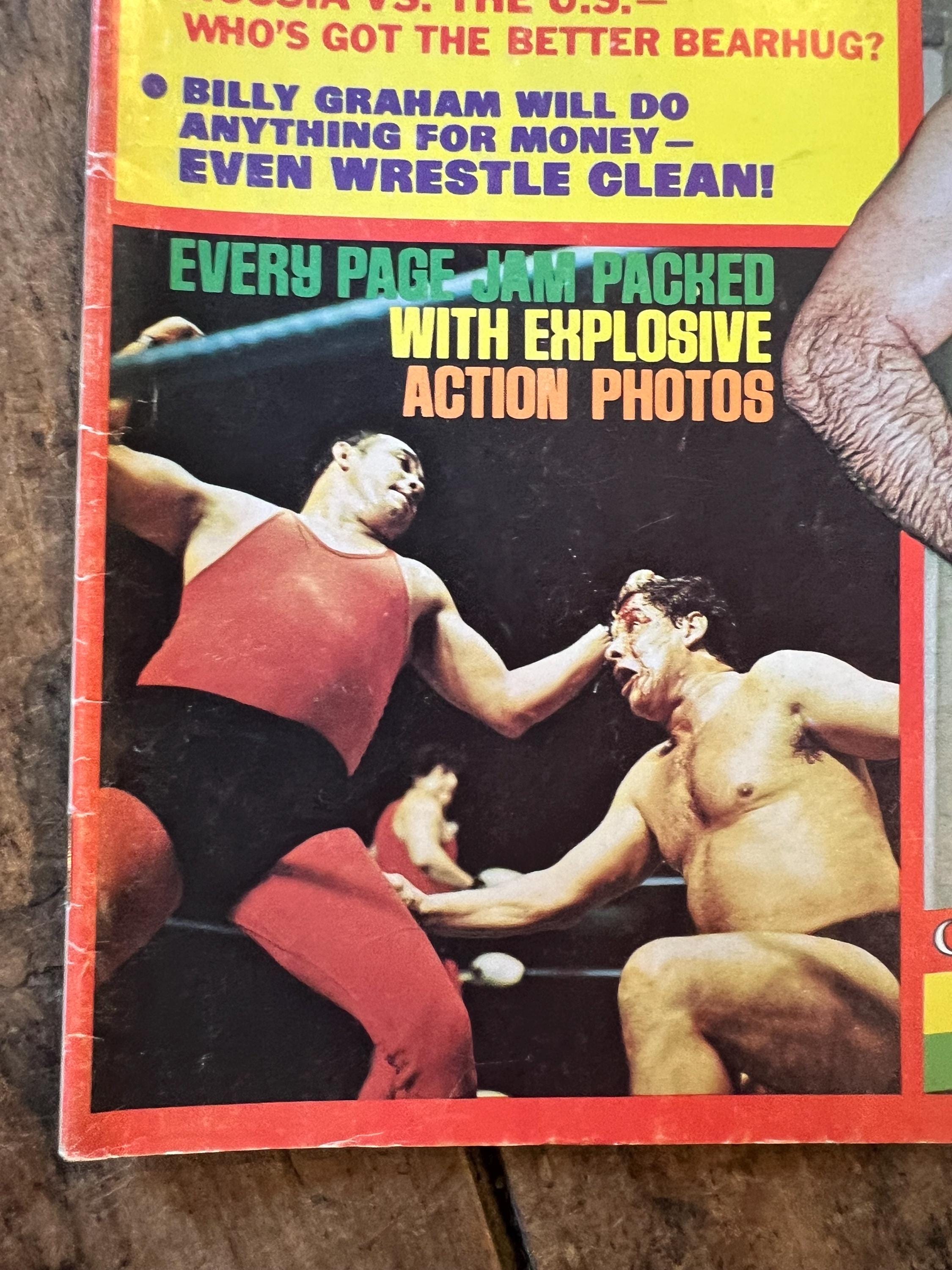 Ben Strong Wrestling Magazine - July 1974 Issue - WWF / WWE - Can Sammartino