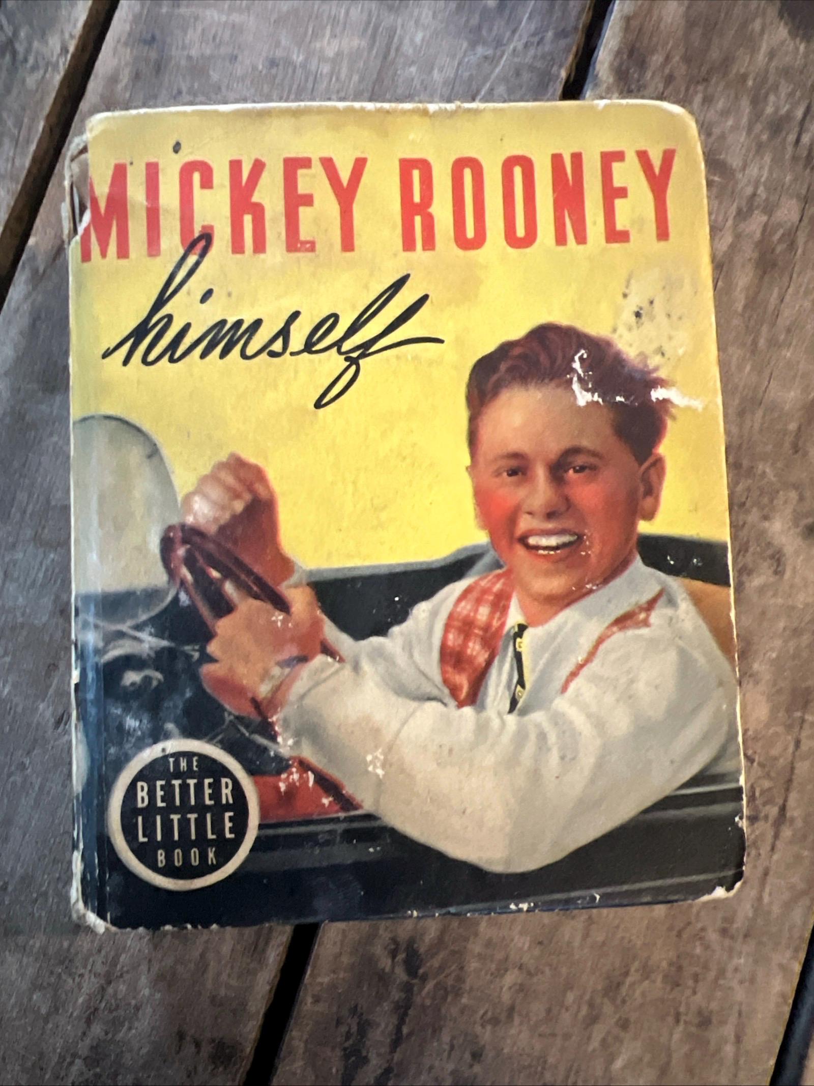 Vintage 1939 Mickey Rooney Himself Hardcover Book