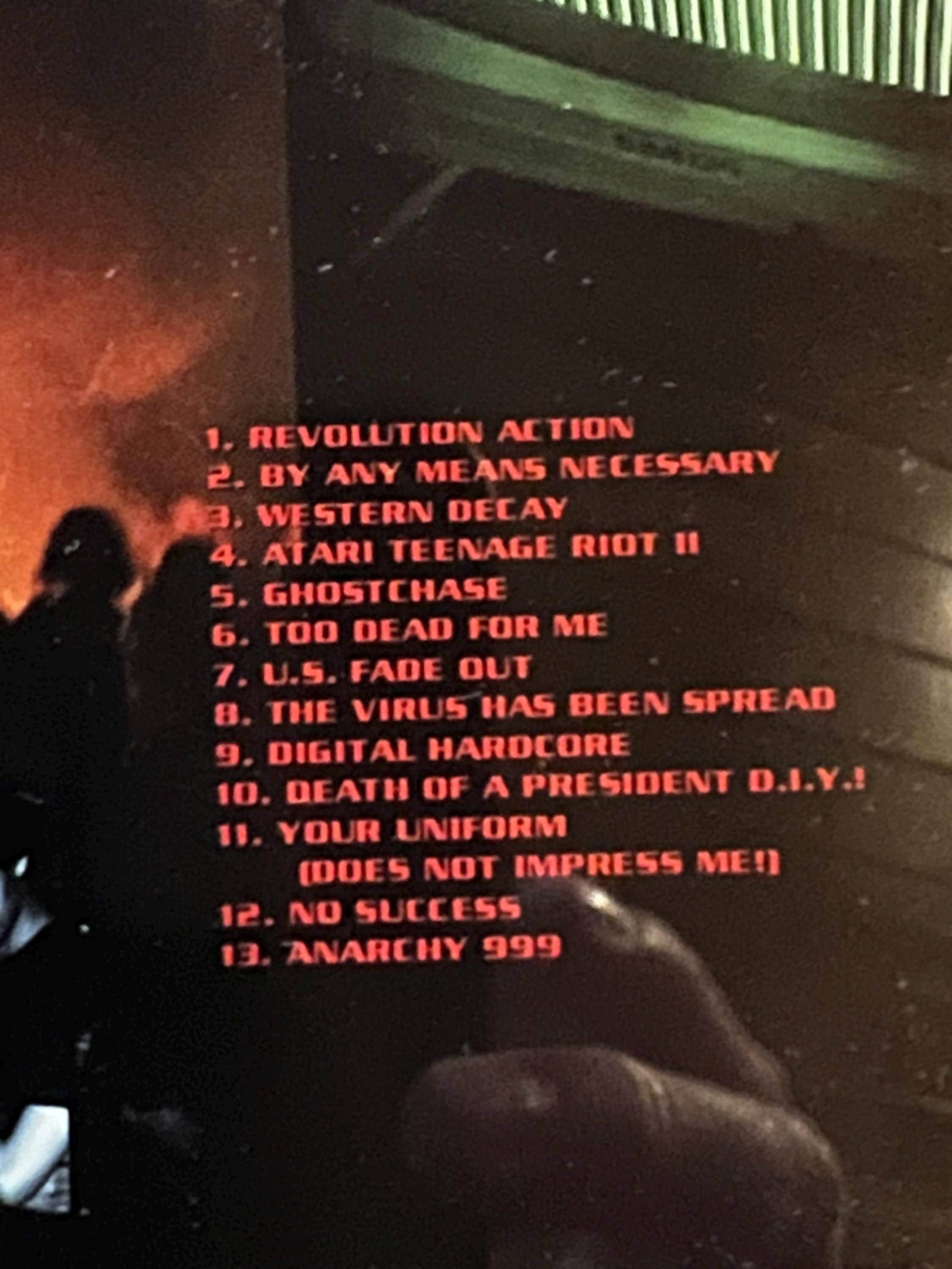 Atari Teenage Riot “60 Second Wipe Out” CD - 1999 Digital Hardcore Recordings Records