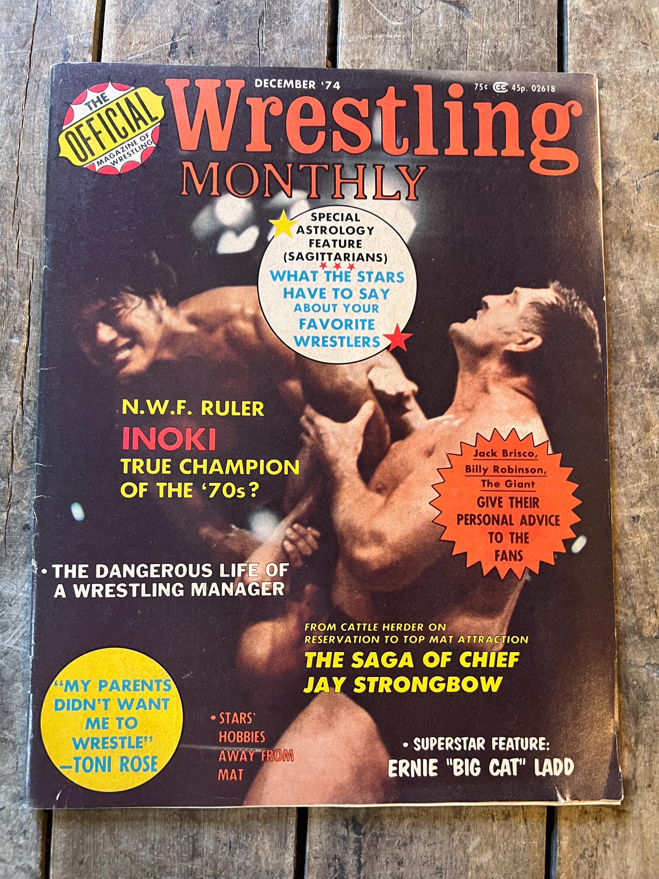 The Official Wrestling Monthly Magazine - December 1974 Issue - WWF / WWE