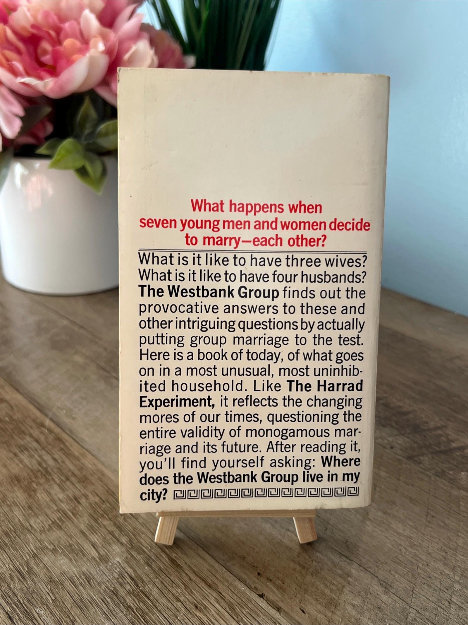 The West Bank Group by Henry Sackerman ( 1971 Bantam Books Paperback) Romance Novel