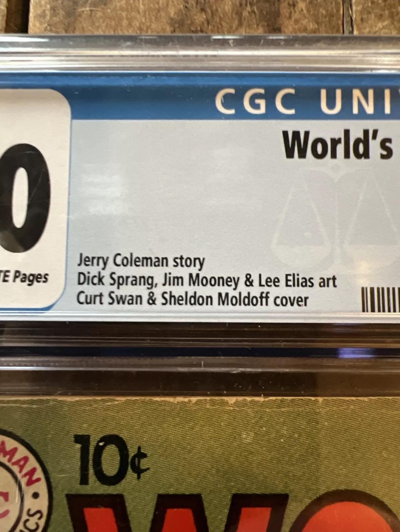 1961 World’s Finest Comics - Superman - Batman & Robin - DC COMICS - CGC Universal Grade 1.0