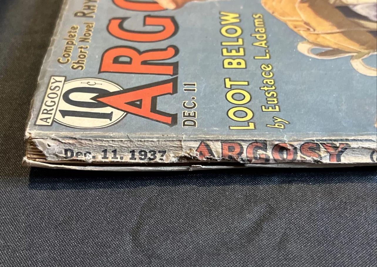 Vintage Argosy Weekly Pulp Magazine - December 11, 1937
