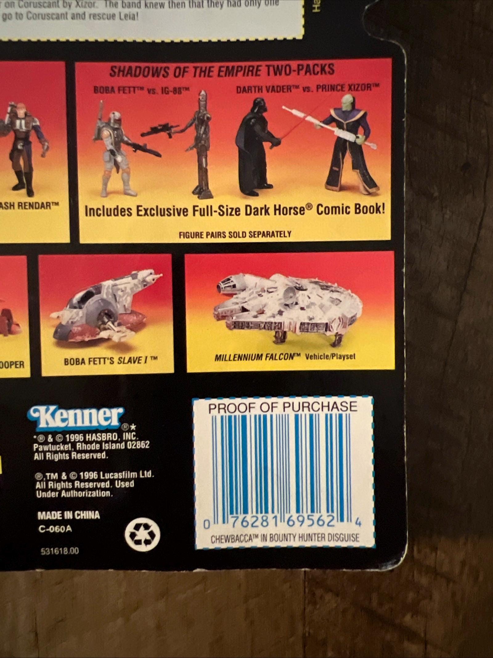 1996 Kenner - Star Wars Shadow Of The Empire -CHEWBACCA Action Figure MOC