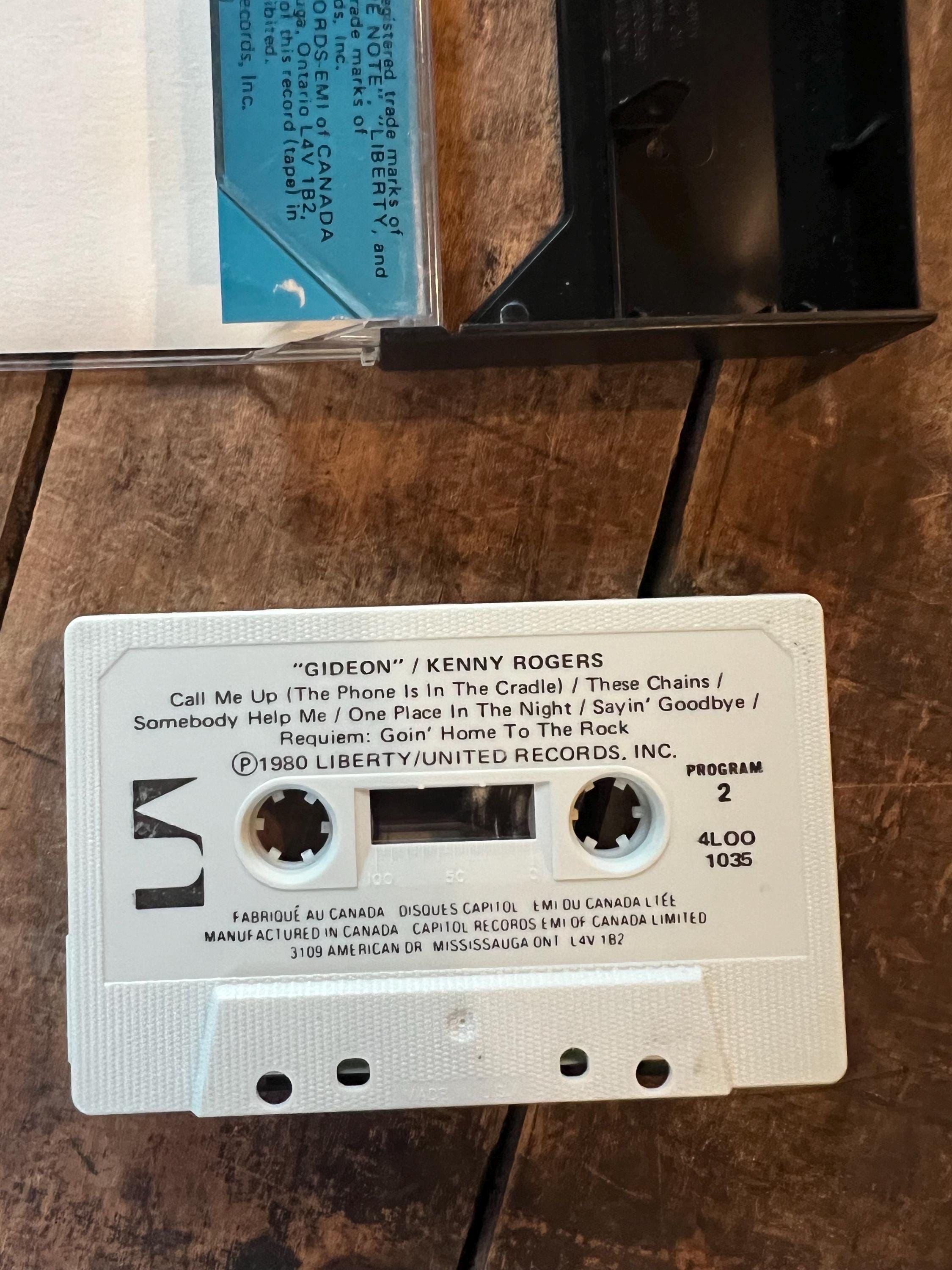 1980 Kenny Rogers  “Gideon” Cassette Tape - United Artists Records - Country