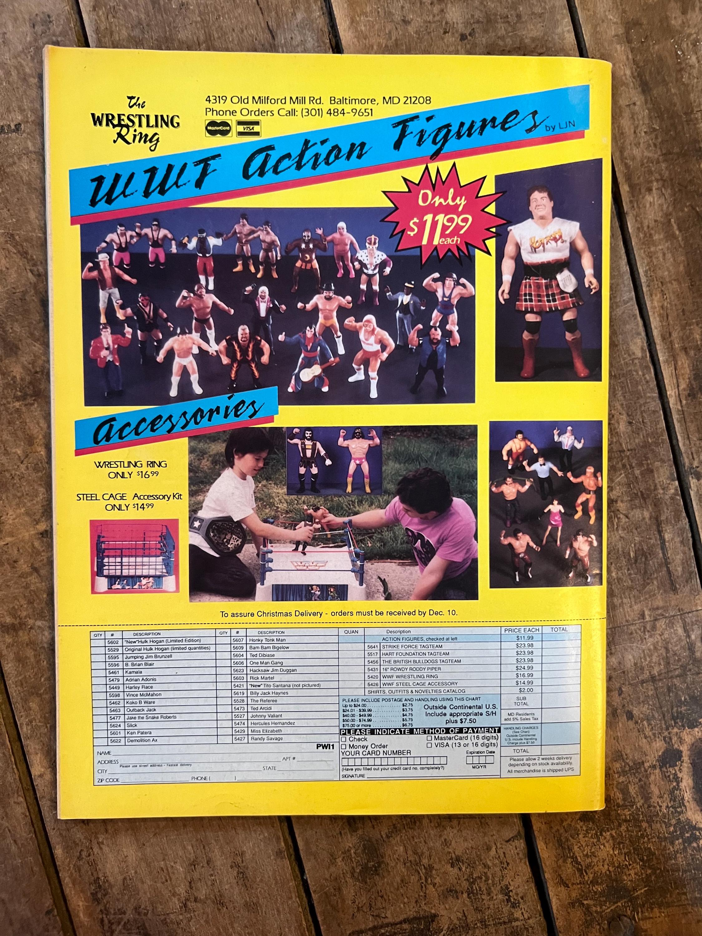 Pro Wrestling Illustrated Magazine  - January 1989- WWF WWE - Miss Elizabeth