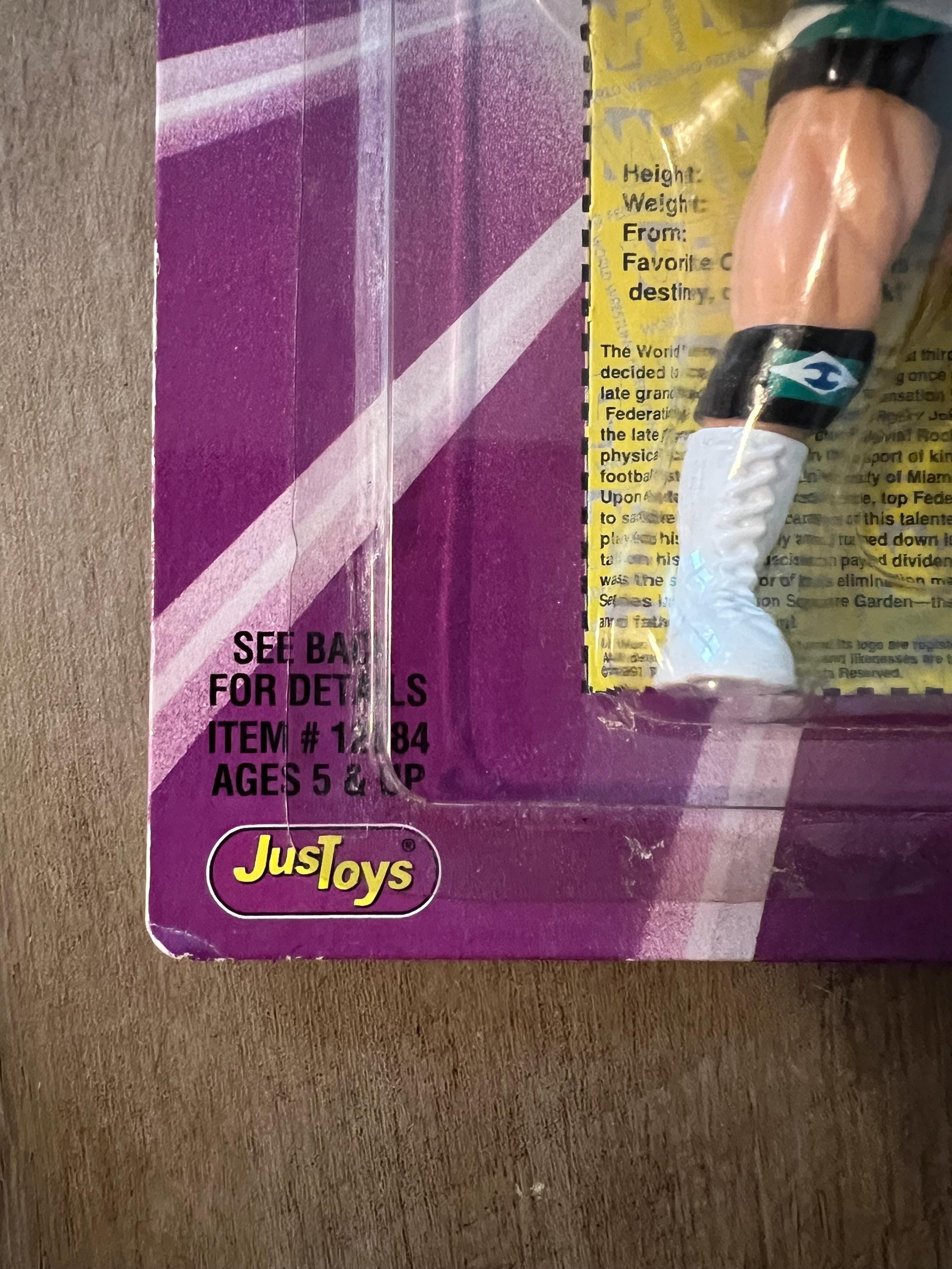 Vintage 1997 WWF Rocky Maivia The Rock Action Figure - MOC