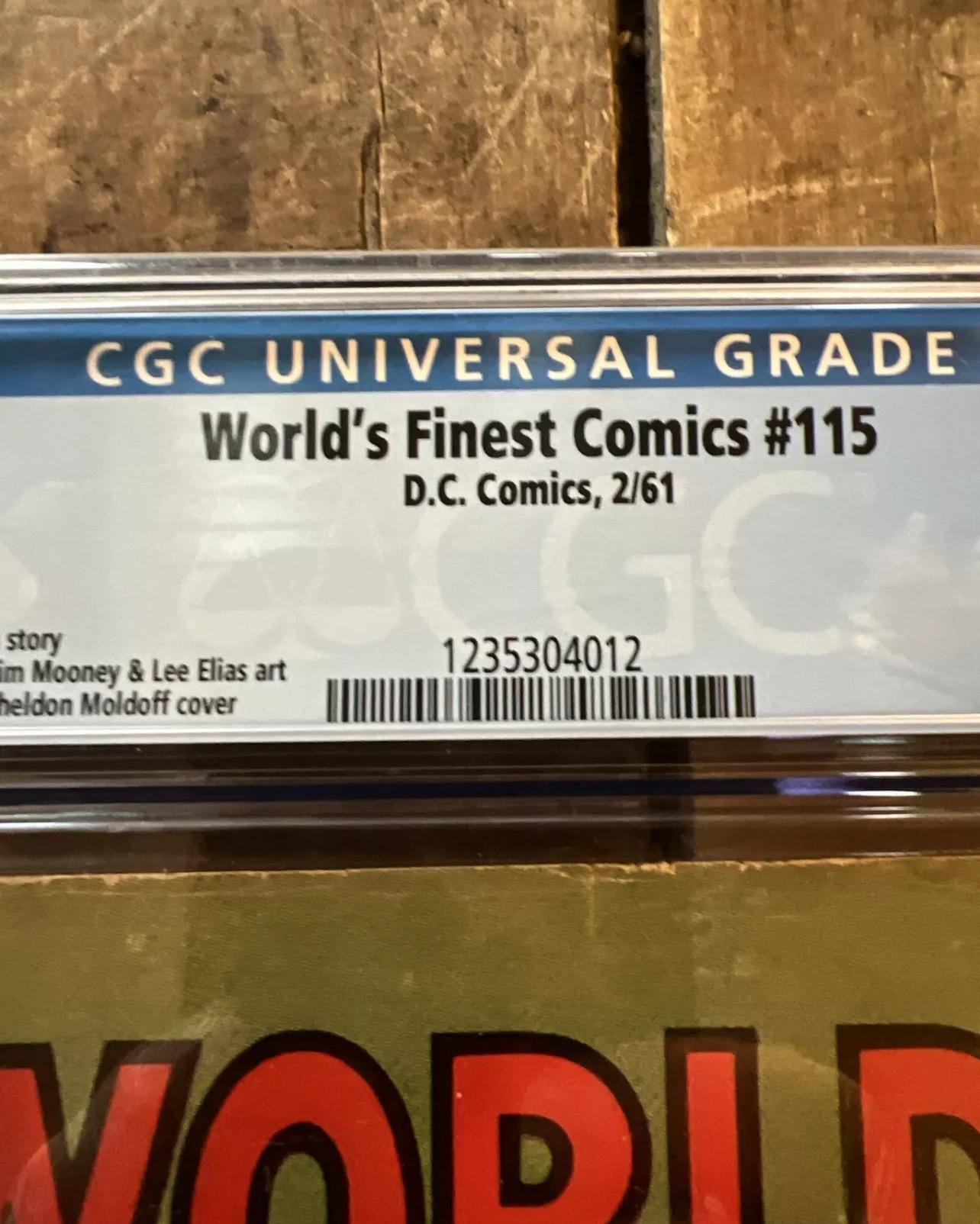 1961 World’s Finest Comics - Superman - Batman & Robin - DC COMICS - CGC Universal Grade 1.0