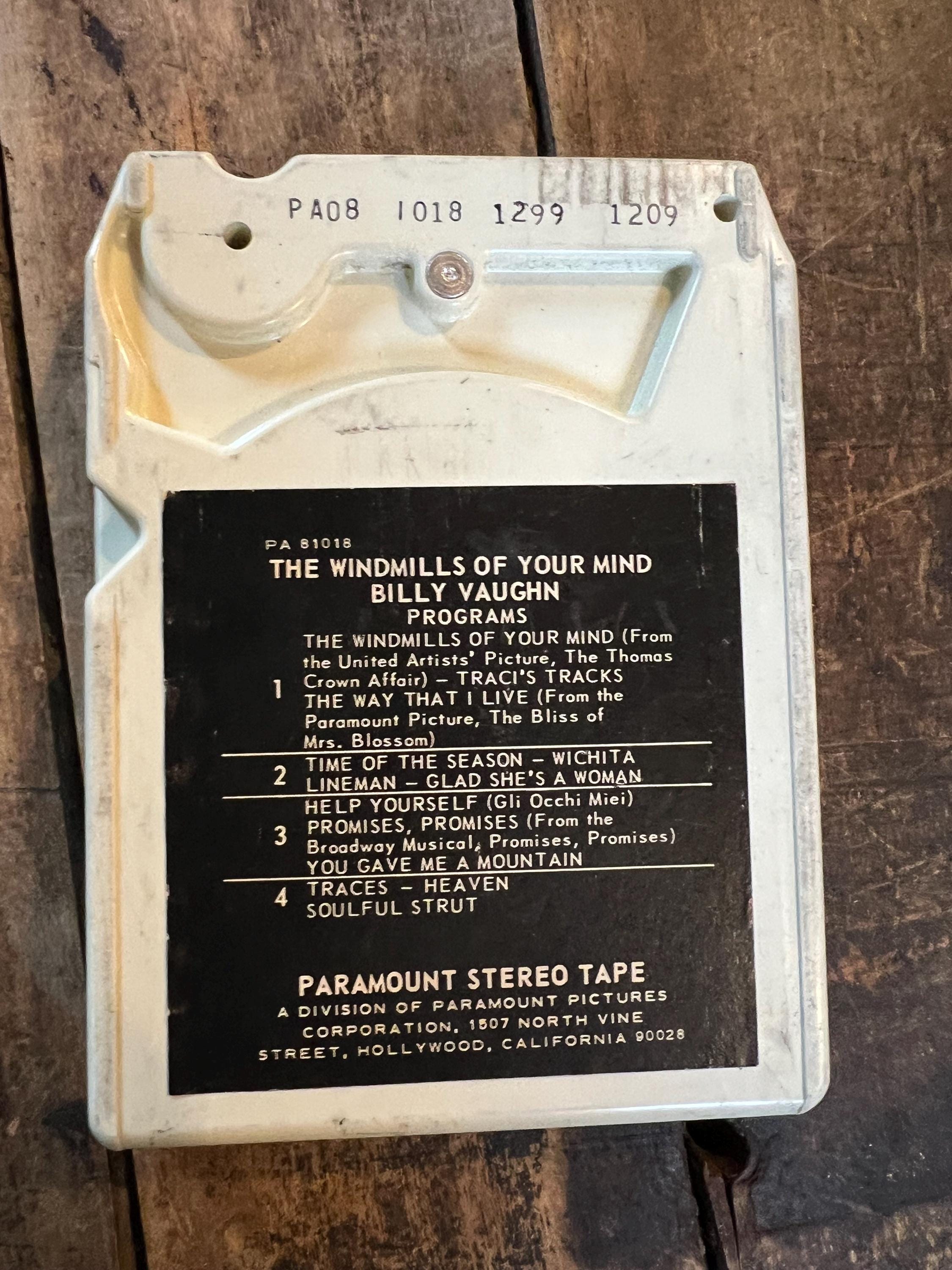 1969 Billy Vaughn “The Windmills Of Your Mind” Capitol Records 8-Track Tape