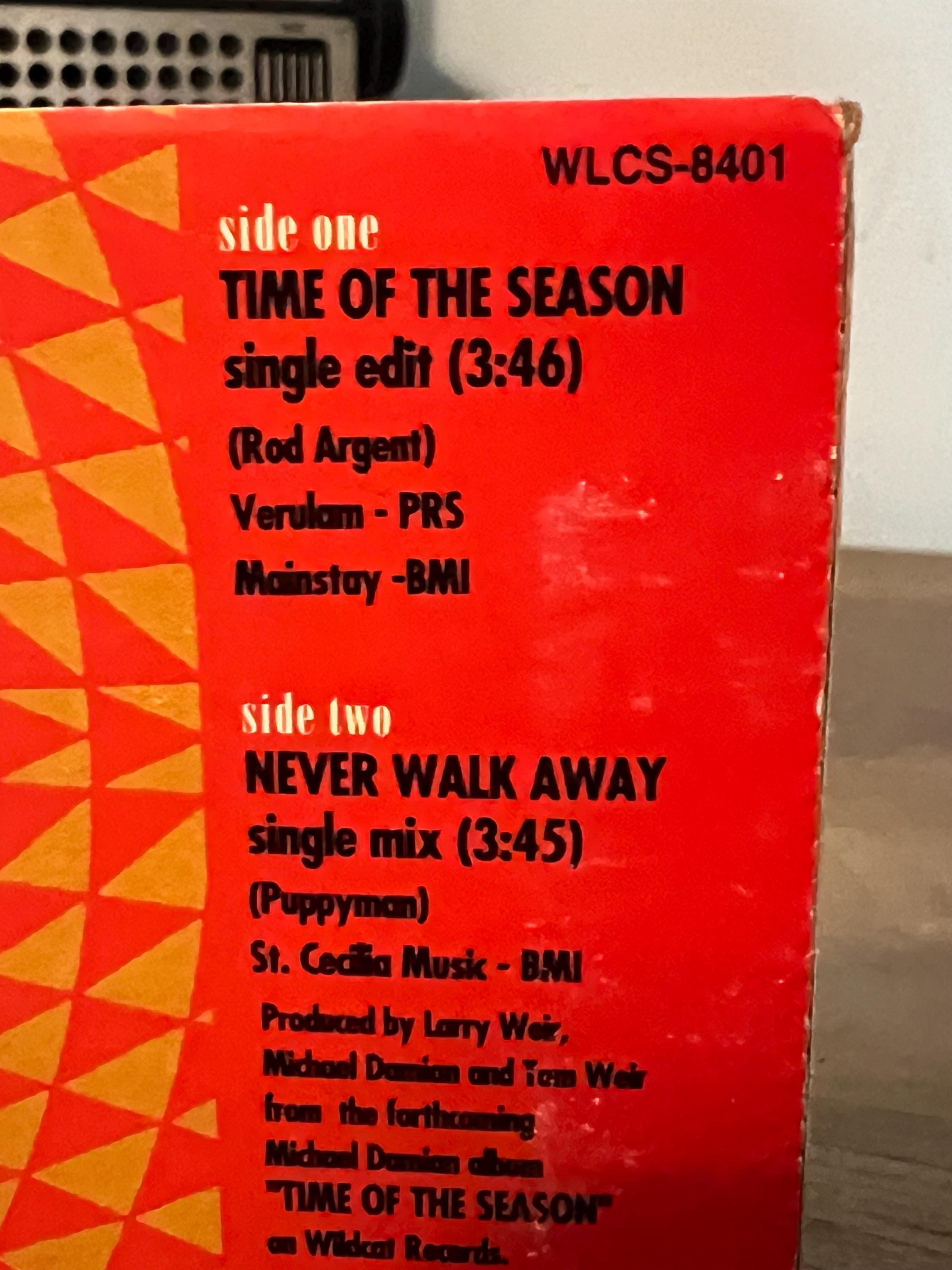Vintage 1994 Michael Damian Cassette Tape: Time of the Season