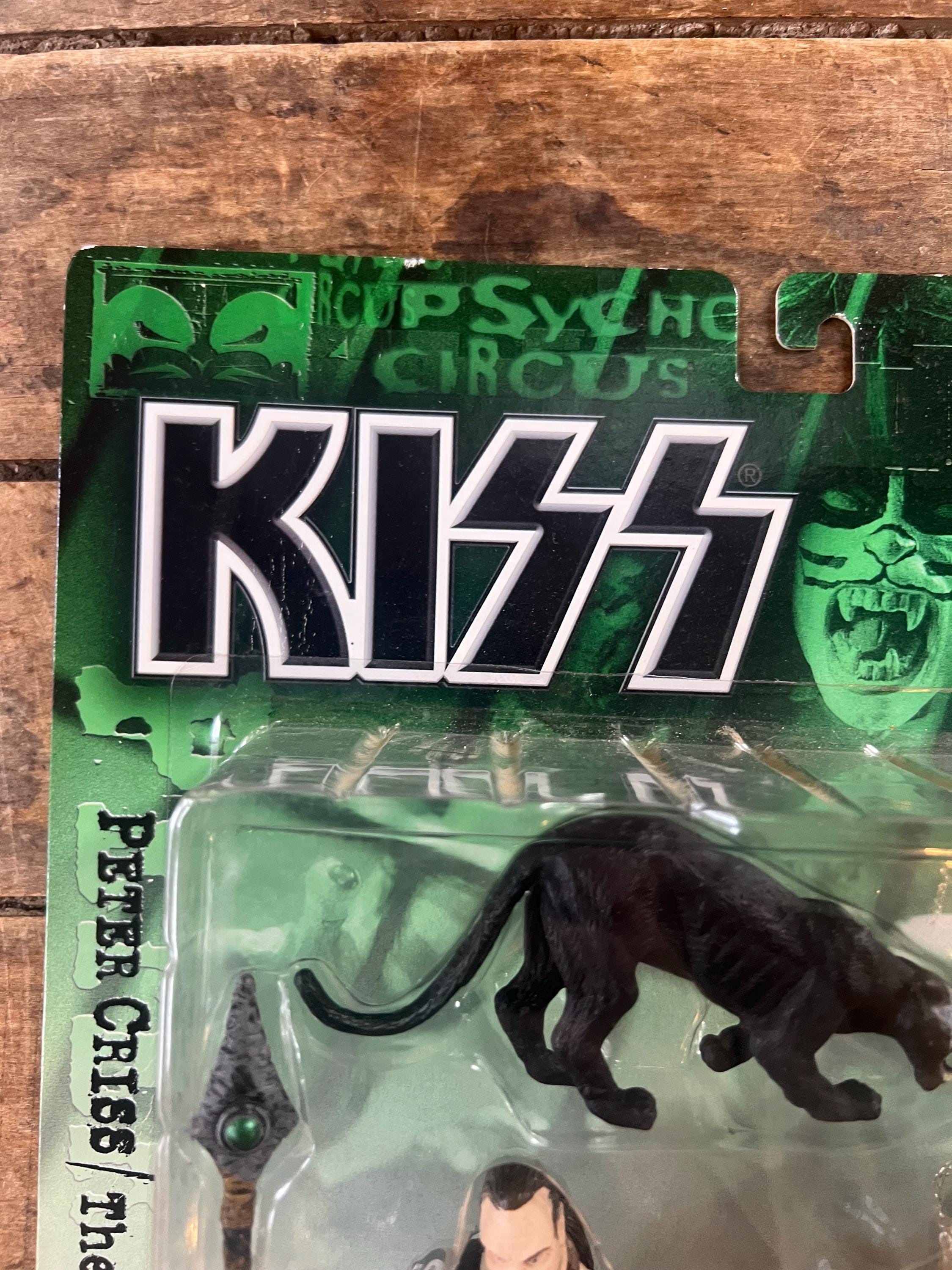 Vintage 1998 McFarlane Toys -KISS Psycho Circus Peter Criss Action Figure / The Animal Wrangler MOC - KISS Collectibles Original Sealed Card