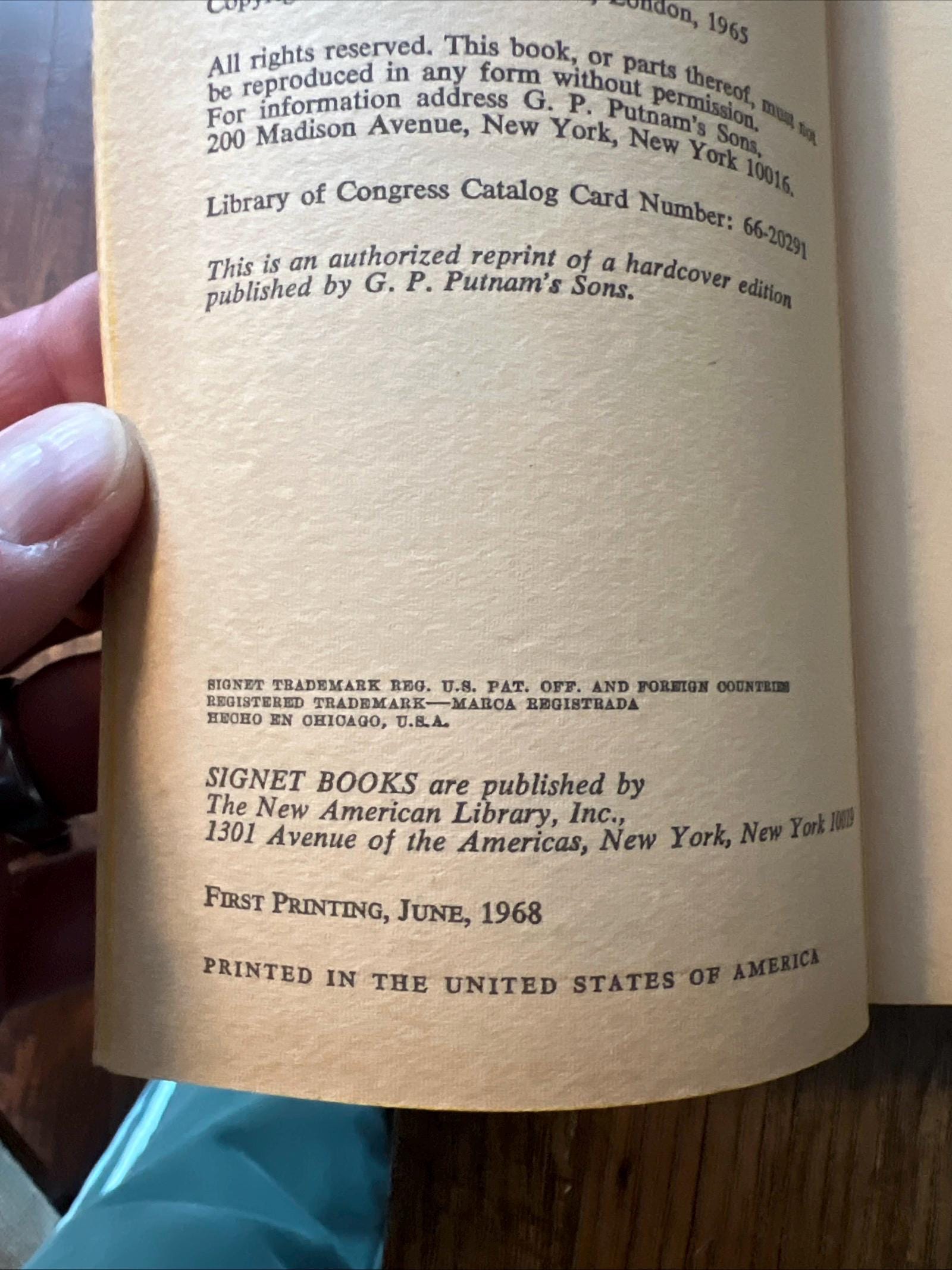 Excursion by Francis Pollini ( 1968 Signet Books Paperback)