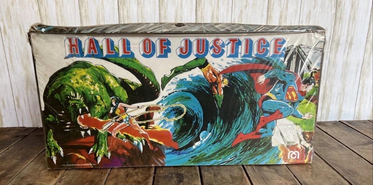 1976 Mego - Hall Of Justice Playset - Justice League Action Figure Playset