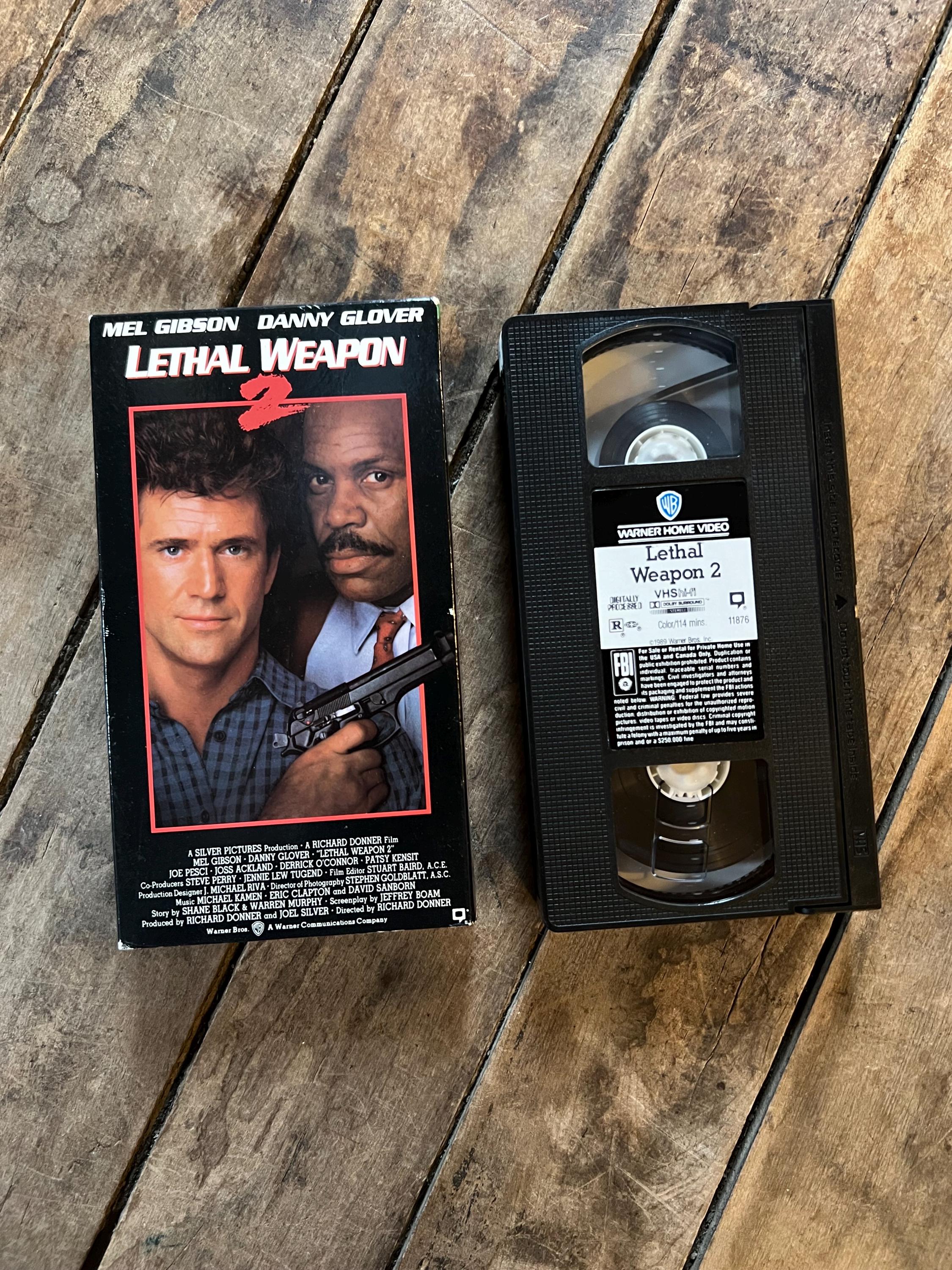 Lethal Weapon 2 ( VHS 1989) Starring - Mel Gibson, Danny Glover & Joe Pesci