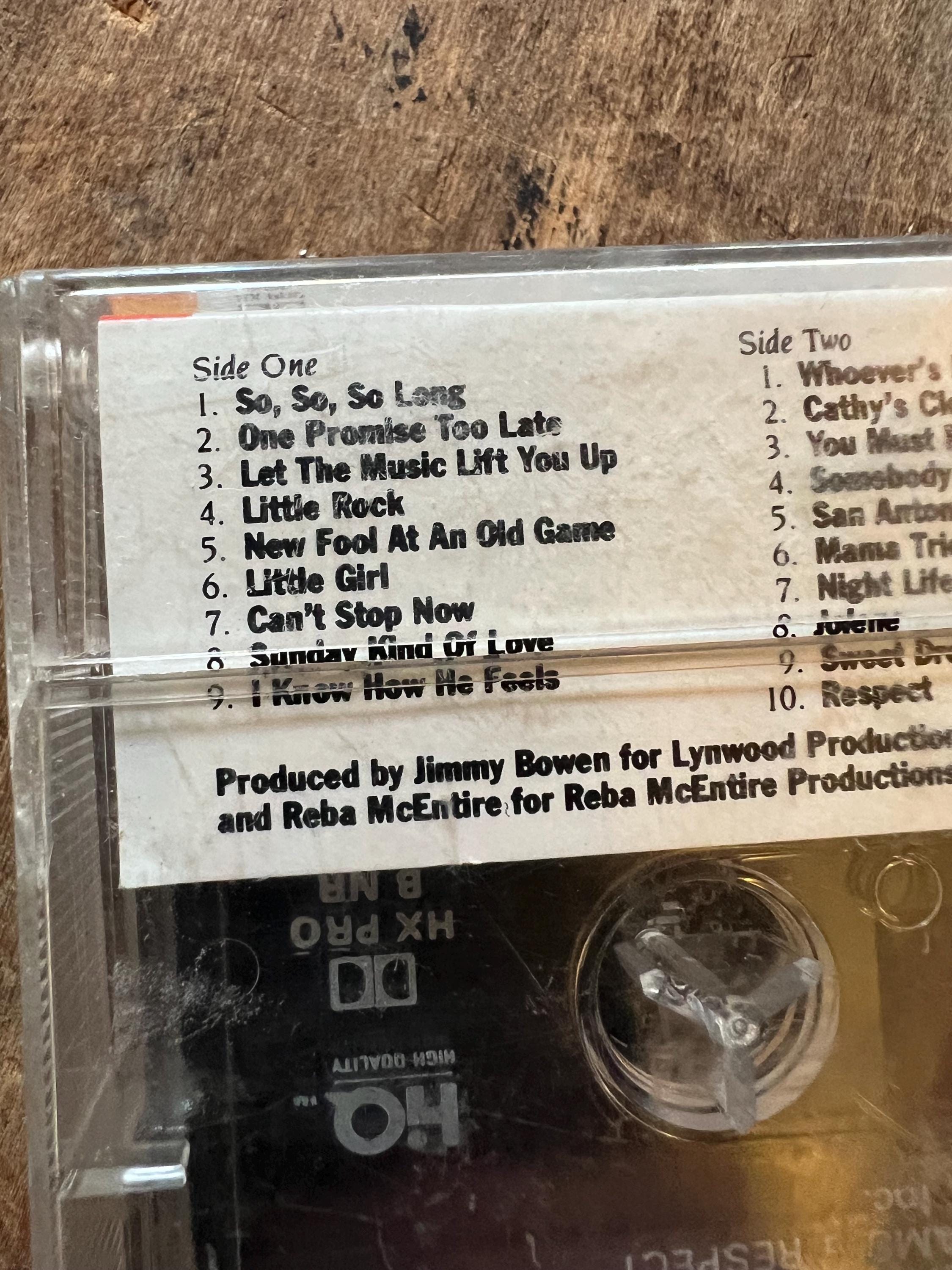 1989 Reba McEntire LIVE Cassette Tape - MCA Records Club Edition
