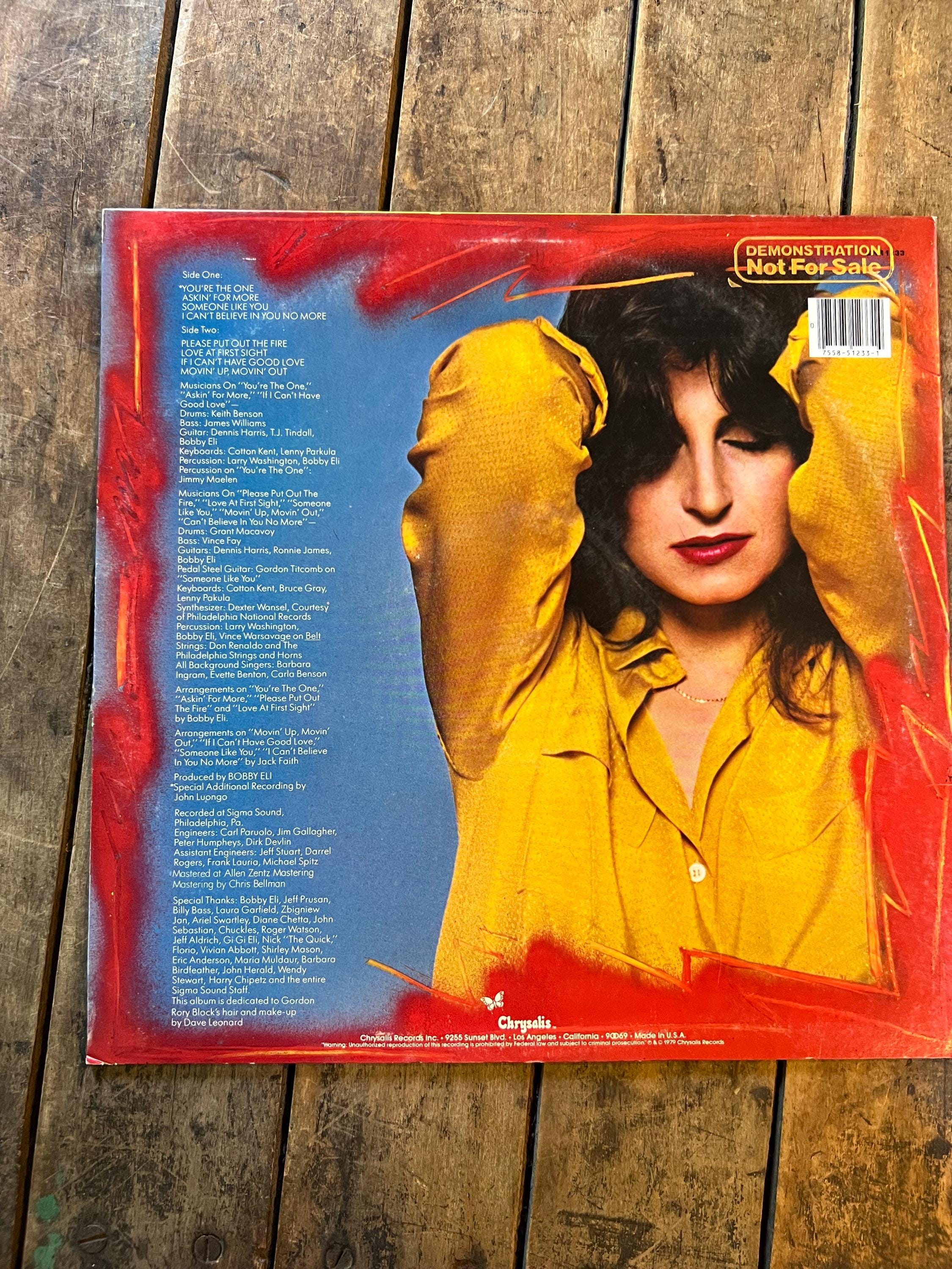 Rory Block  "You’re The One " LP - 1979 Chrysalis Retro Vinyl Record