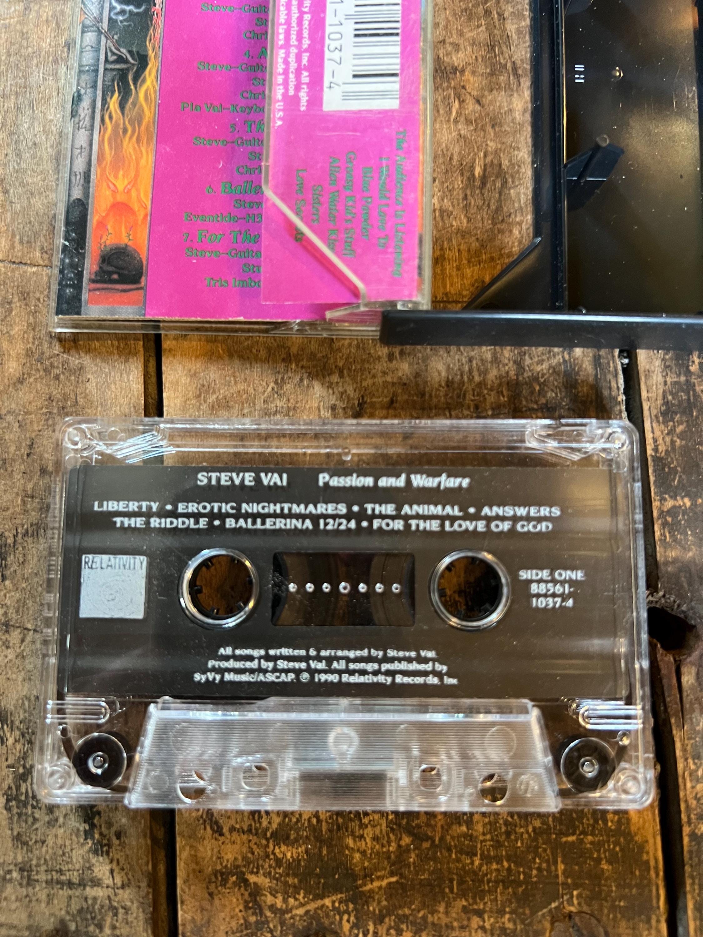 1990 Steve Vai  “Passion and Welfare ” Cassette Tape - Relativity Records